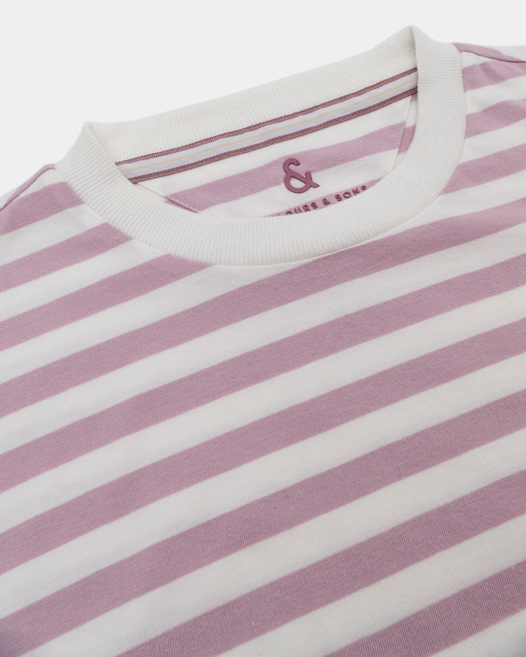 T-Shirt - Breton Stripes in Grape Stripes T-Shirts Colours and Sons   