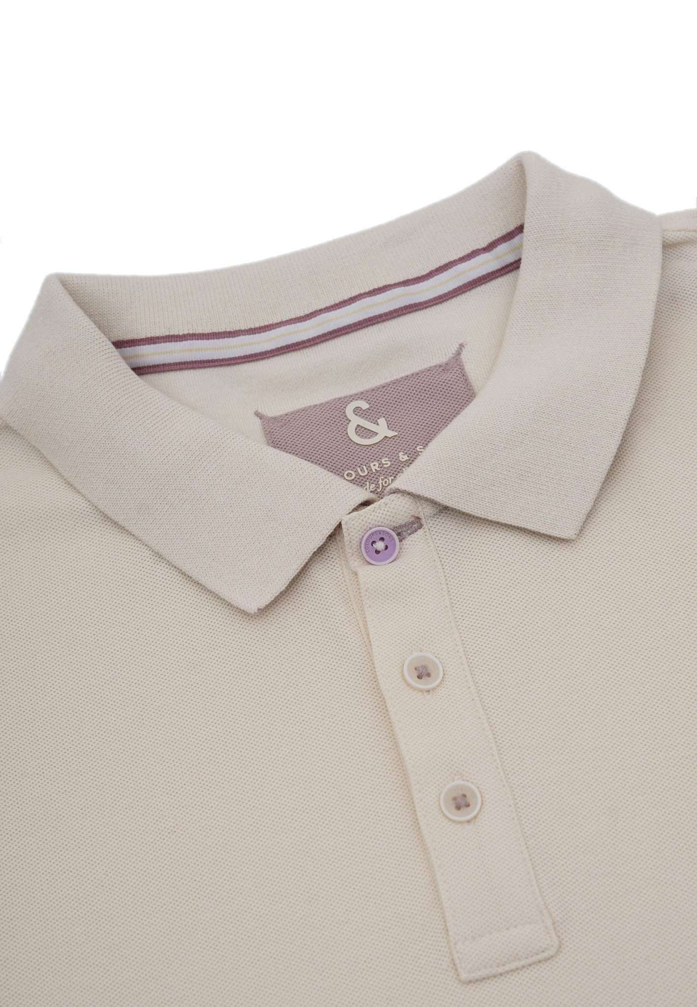 Polo Embroidery in Offwhite Polos Colours and Sons   