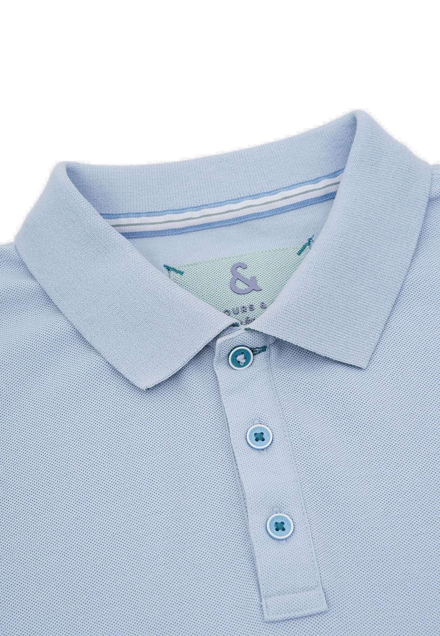 Polo Embroidery in Sky Polos Colours and Sons   
