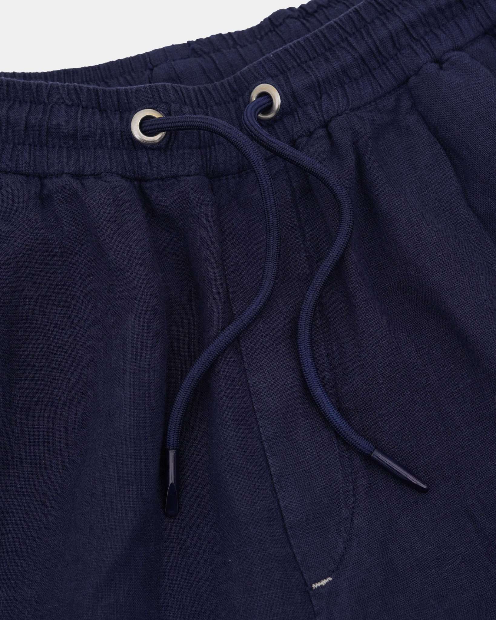 Pants Cropped Linen in Navy Hosen Colours and Sons   