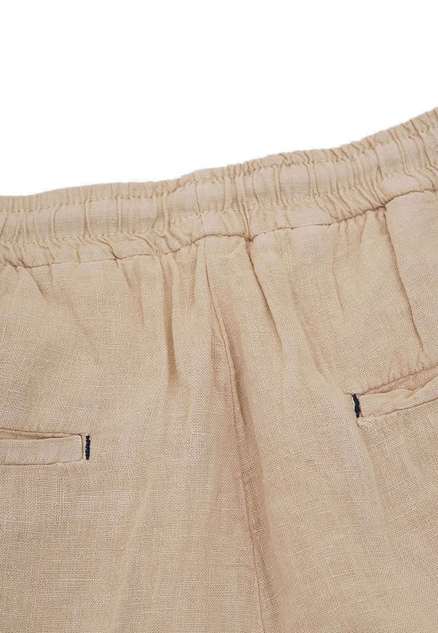 Pants Cropped Linen in Light Beige Hosen Colours and Sons   