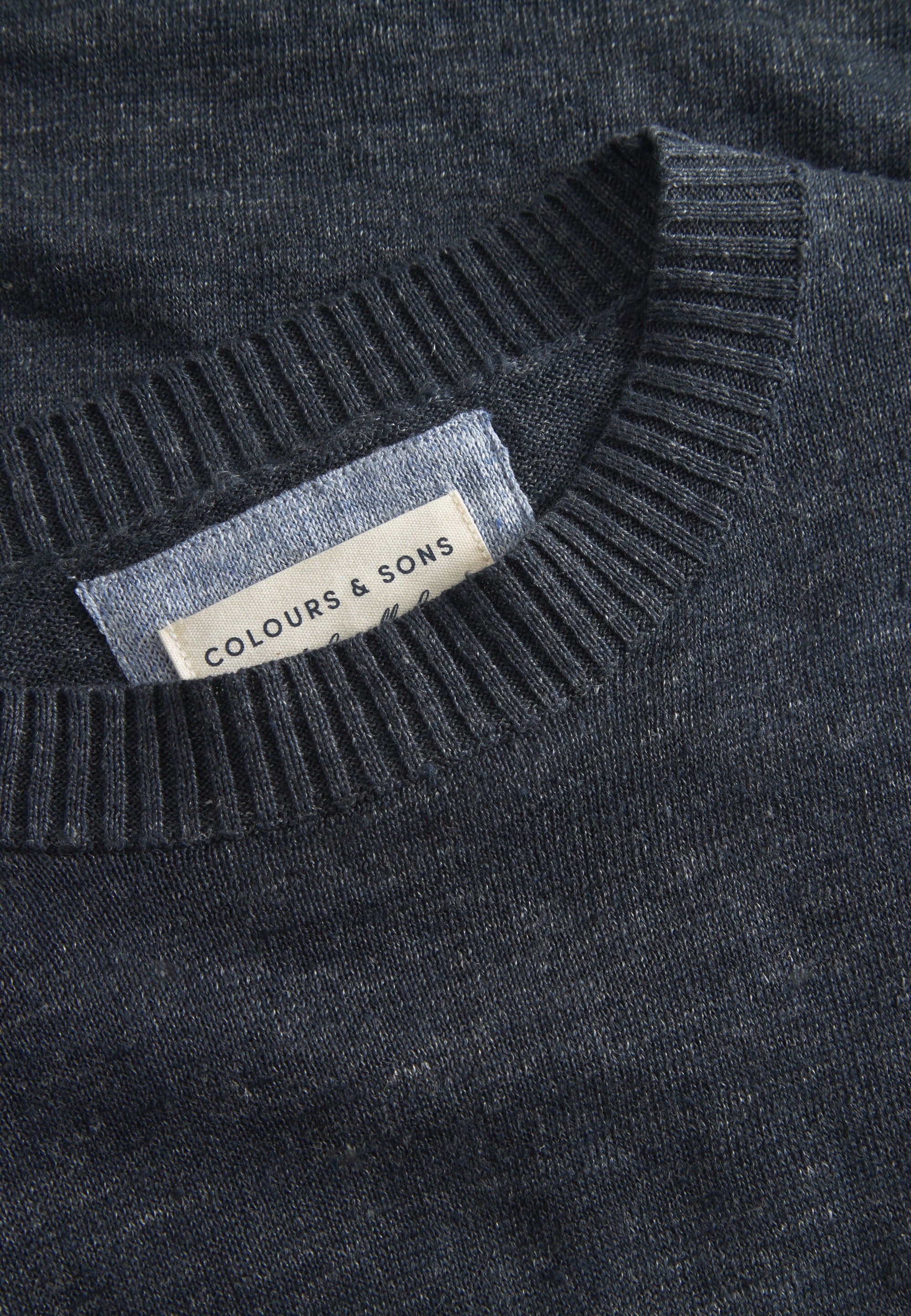 Roundneck-Linen in Navy Pullover Colours and Sons   