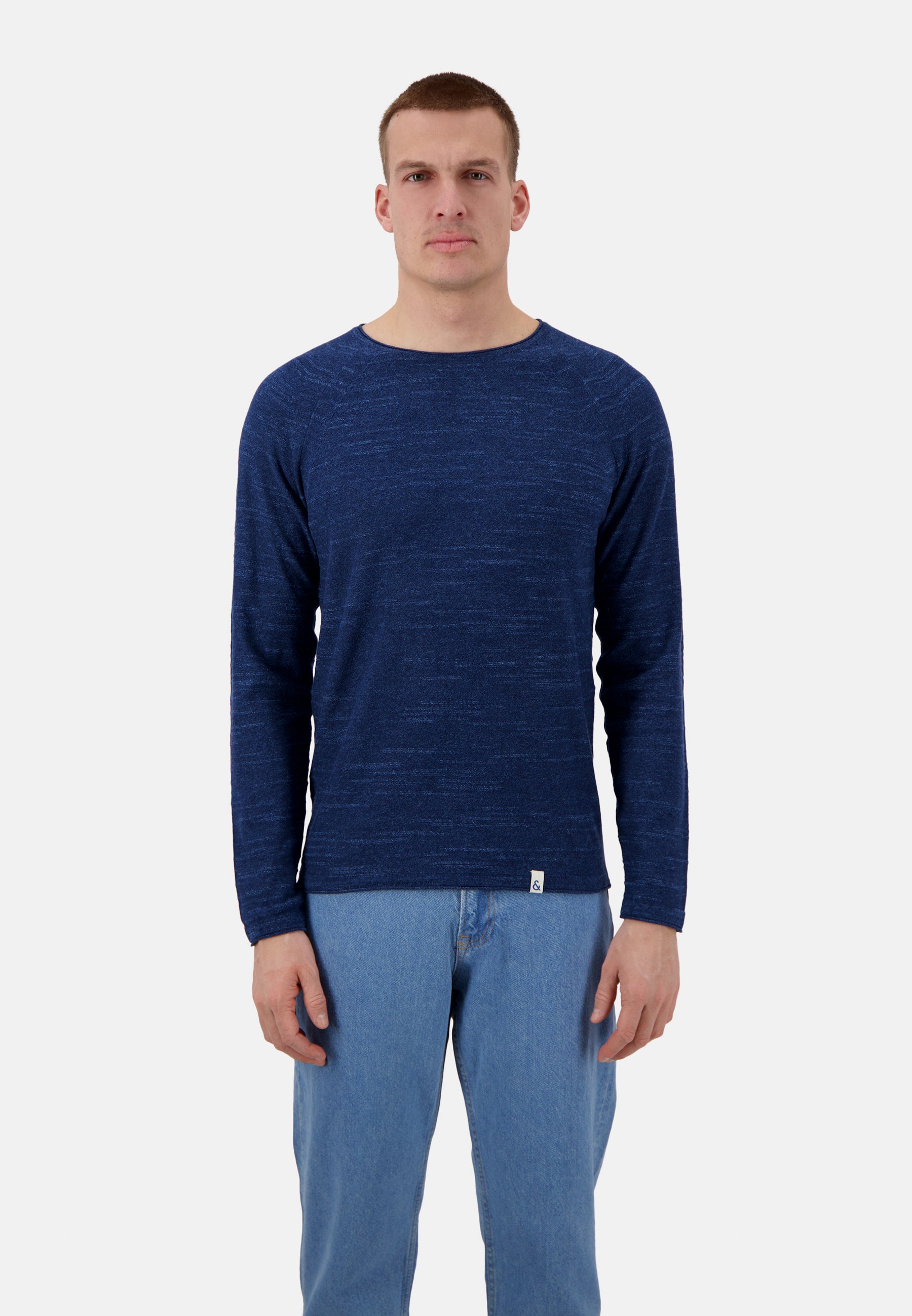 Roundneck-Slub in Navy Pullover Colours and Sons   