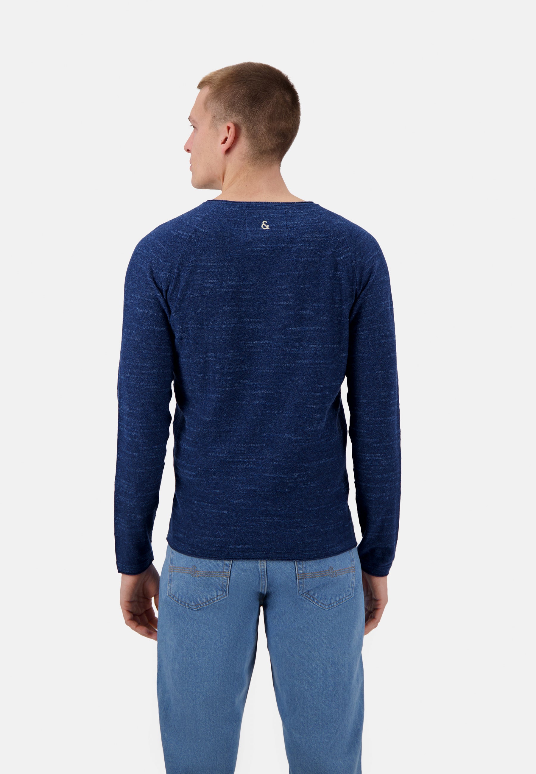 Roundneck-Slub in Navy Pullover Colours and Sons   