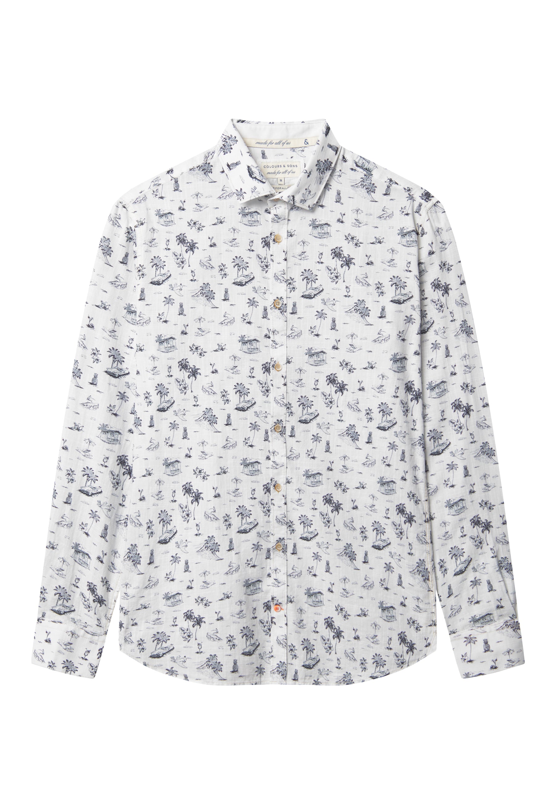 Shirt-Beach Print in Beach Print Hemden Colours and Sons   