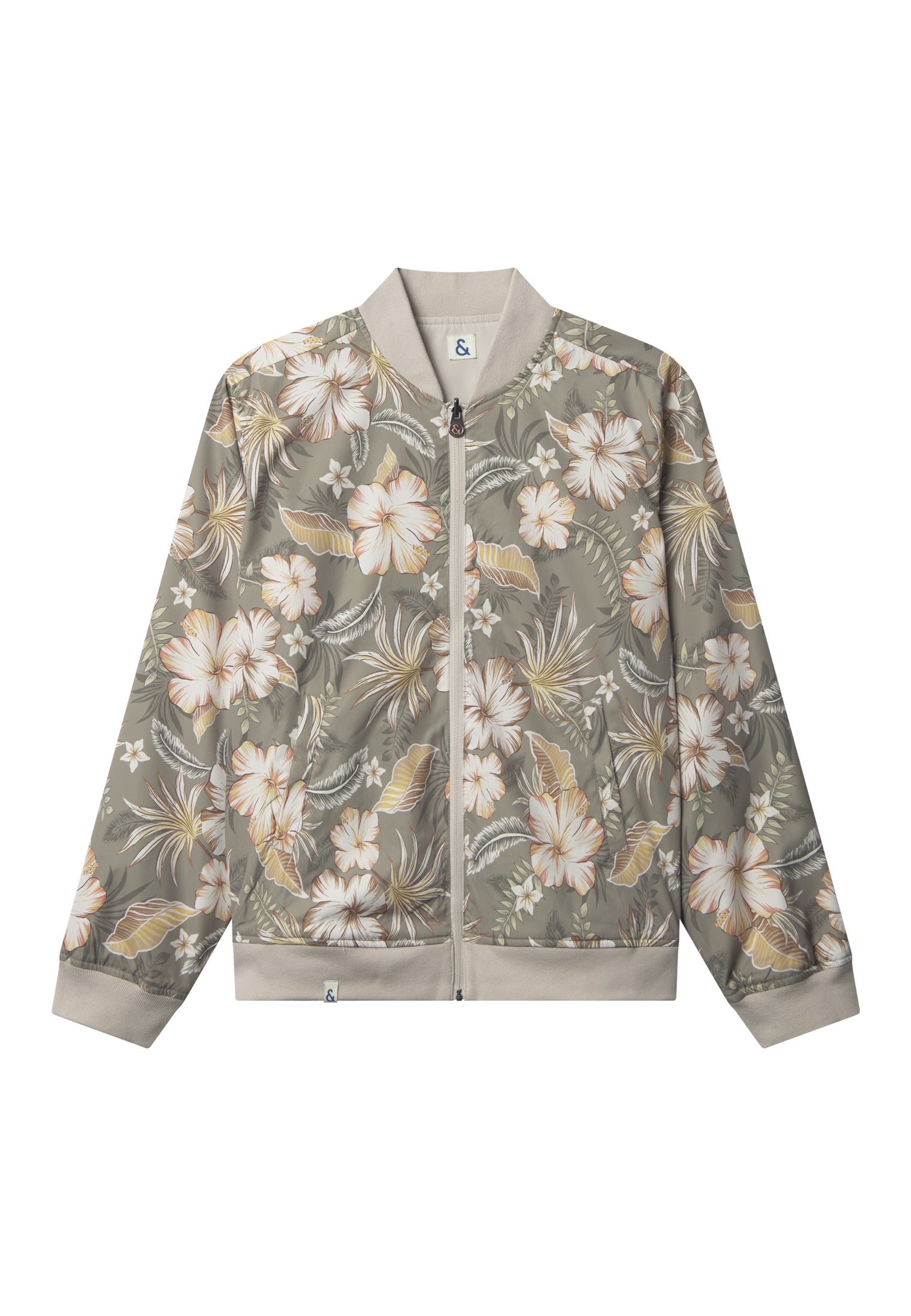 Blouson- Reversible in Offwhite-Flowers Jacken Colours and Sons   