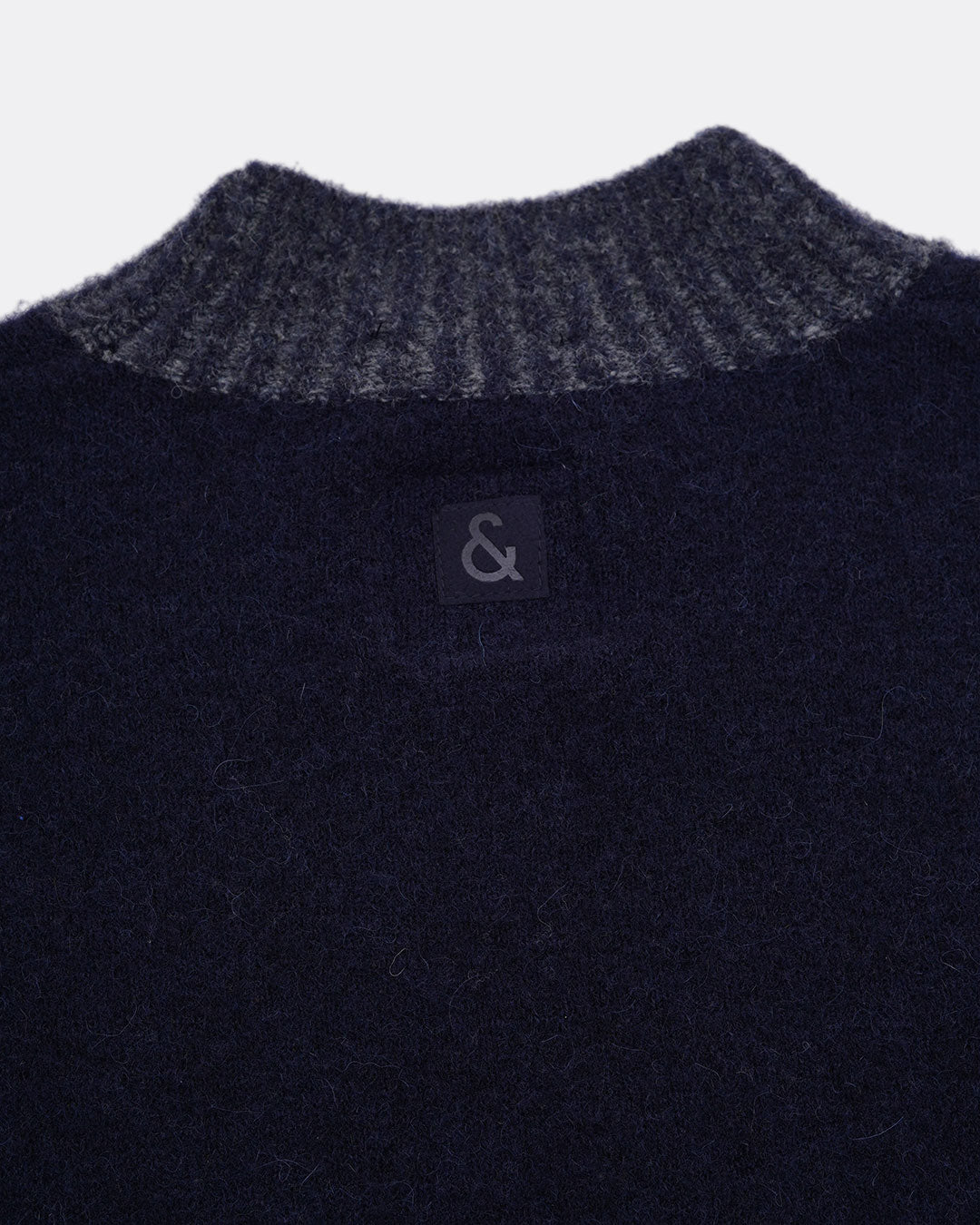 Roundneck-Hairy in Navy Pullover Colours and Sons   