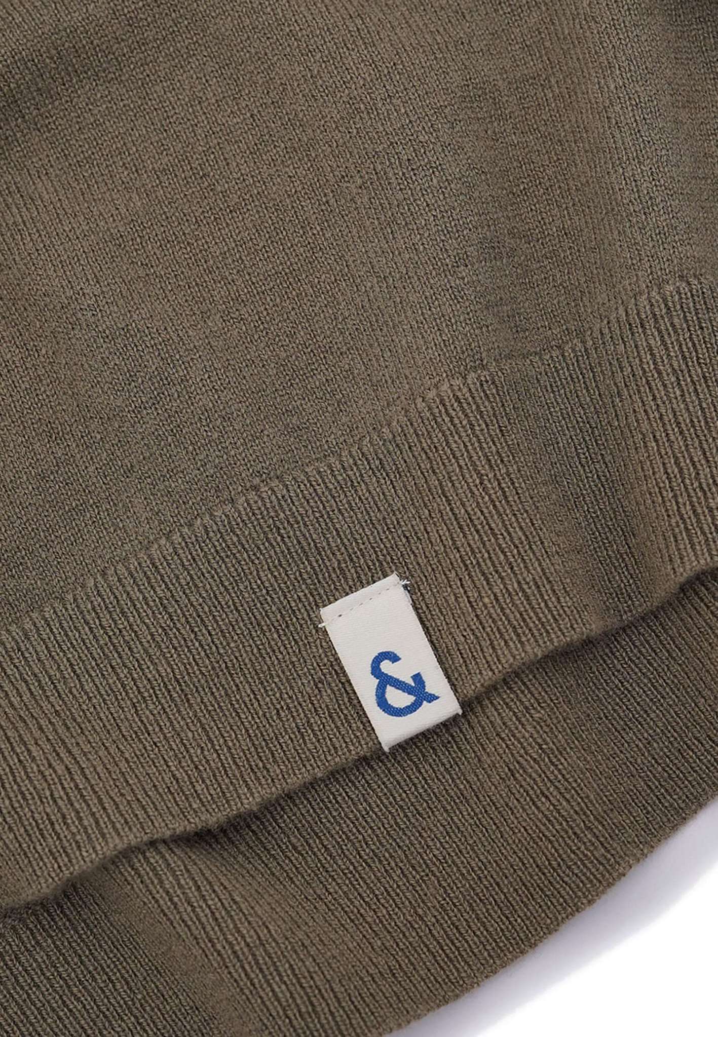 Turtleneck-Cashmere in Olive Pullover Colours and Sons   