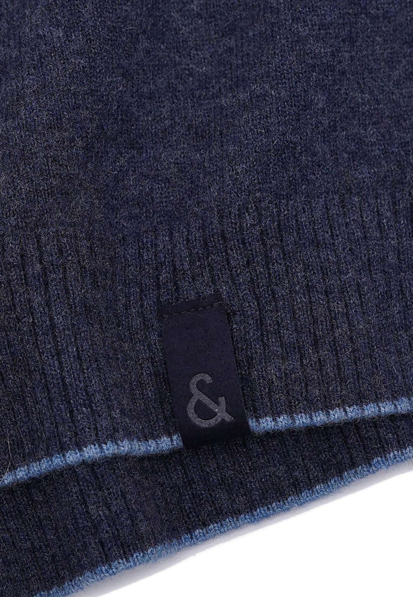 Roundneck-Merino Blend in Navy Pullover Colours and Sons   