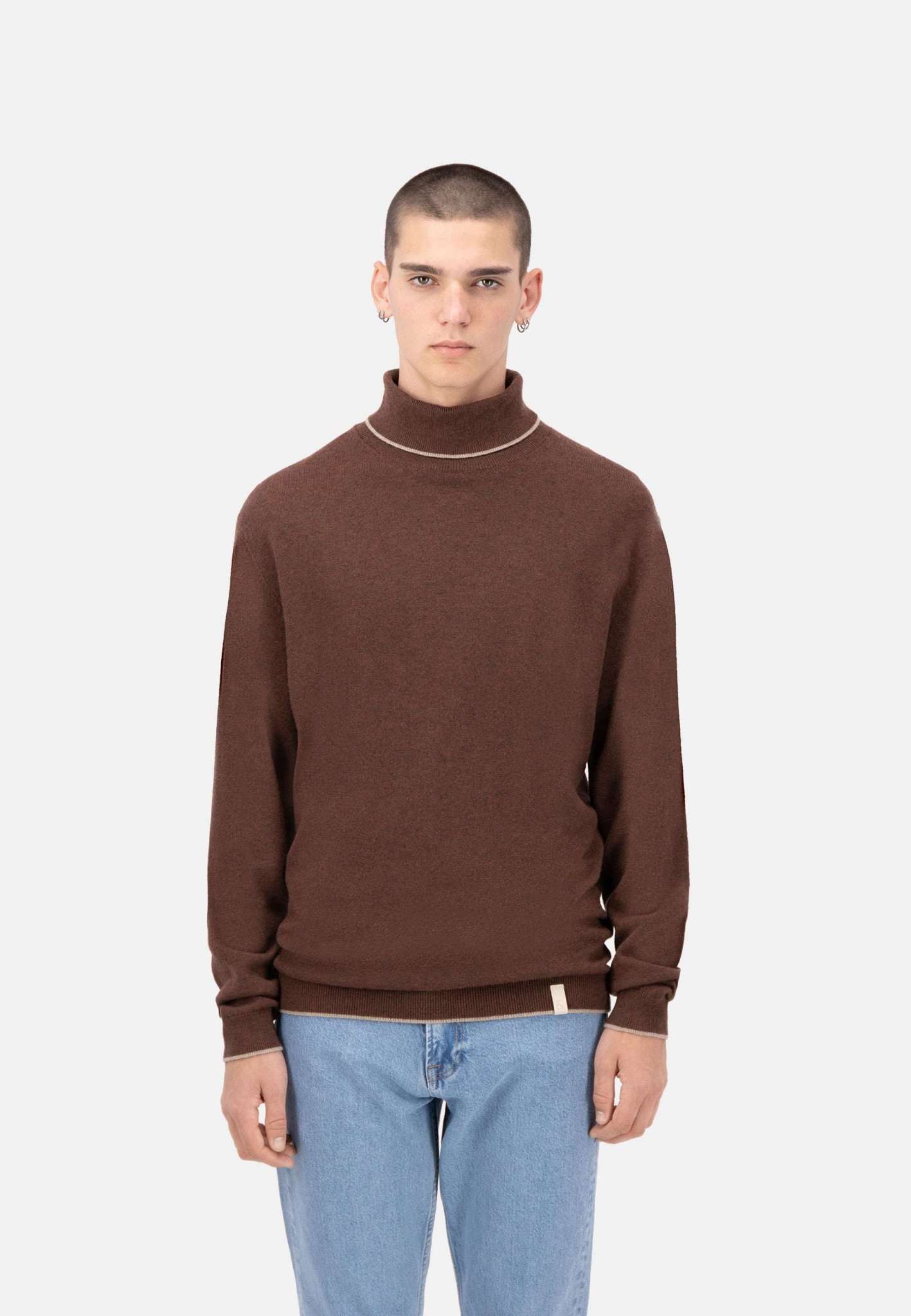 Turtleneck-Merino Blend in Lumber Pullover Colours and Sons   