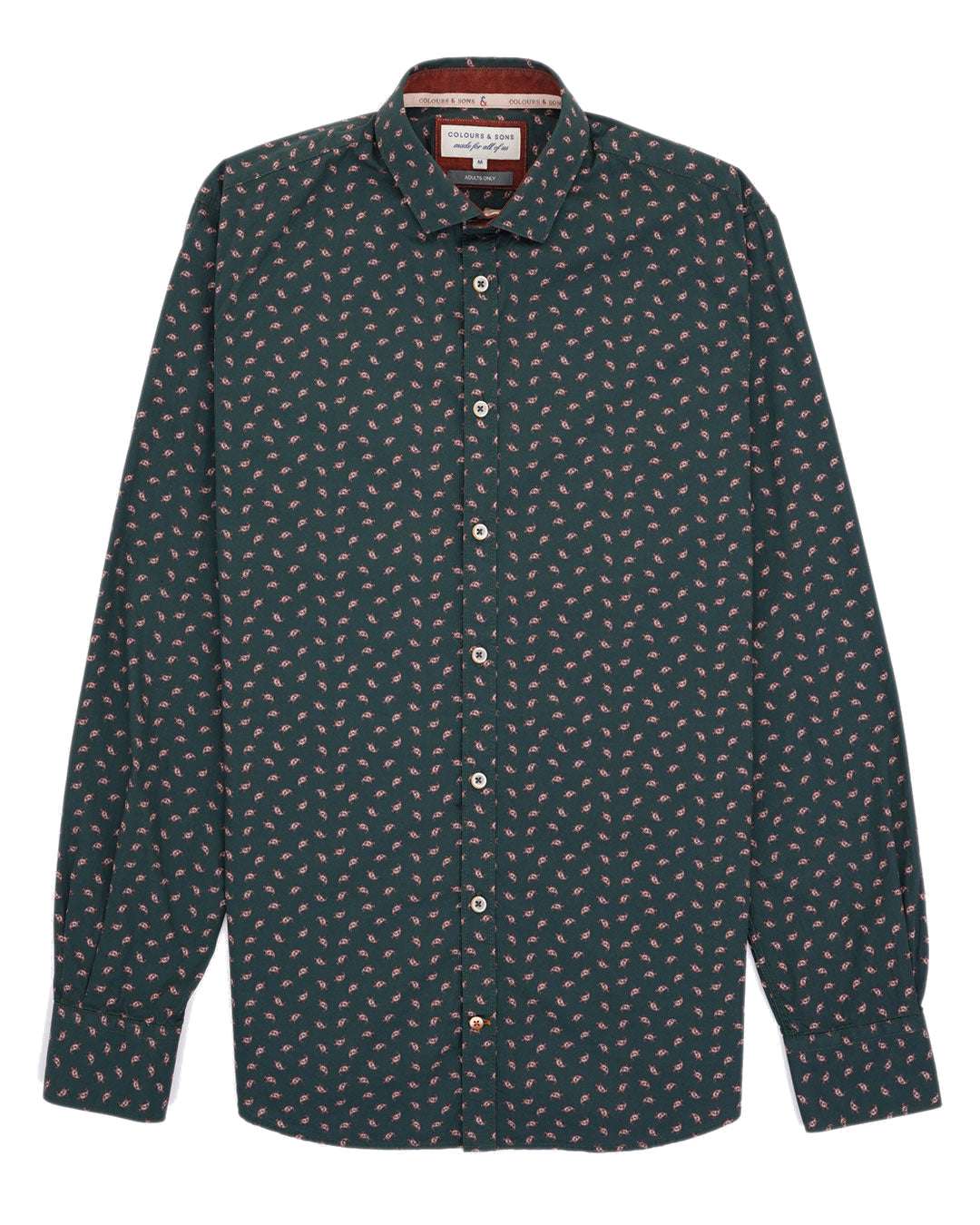 Shirt-Paisley Print in Moss Paisley Hemden Colours and Sons   