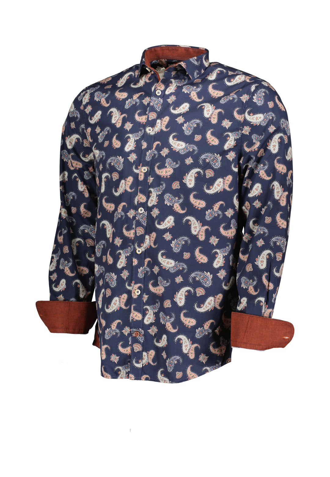 Shirt-Paisley Print in Big Paisley Hemden Colours and Sons   