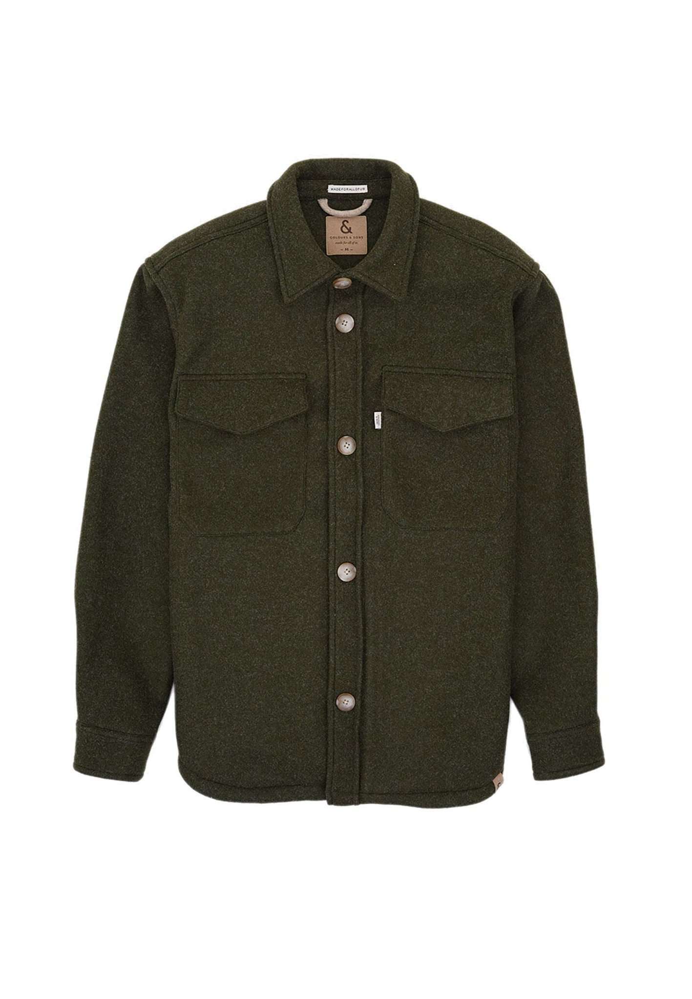 Worker Jacket-Soft Touch in Olive Jacken Colours and Sons   