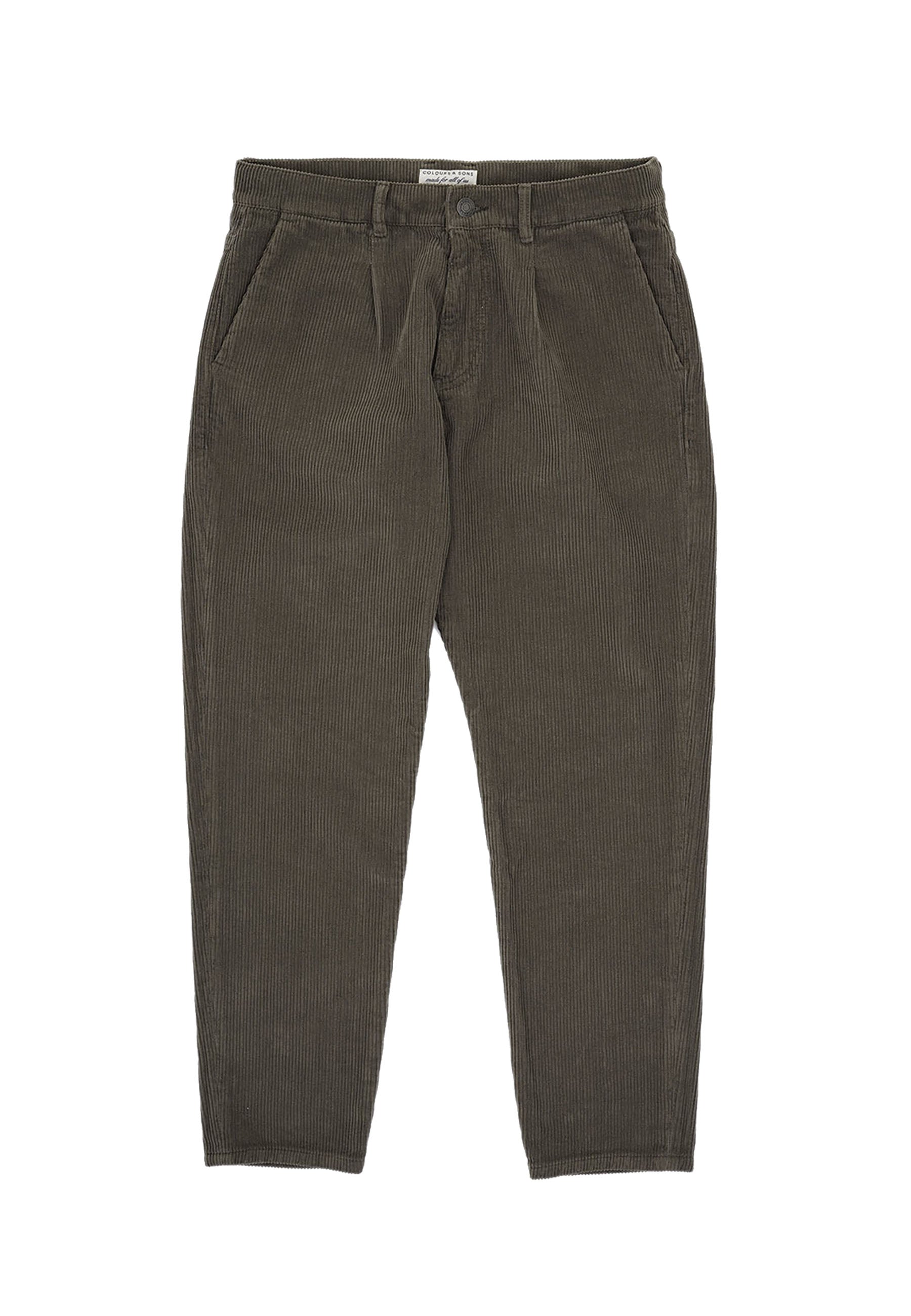 Pants-Corduroy in Olive Hosen Colours and Sons   