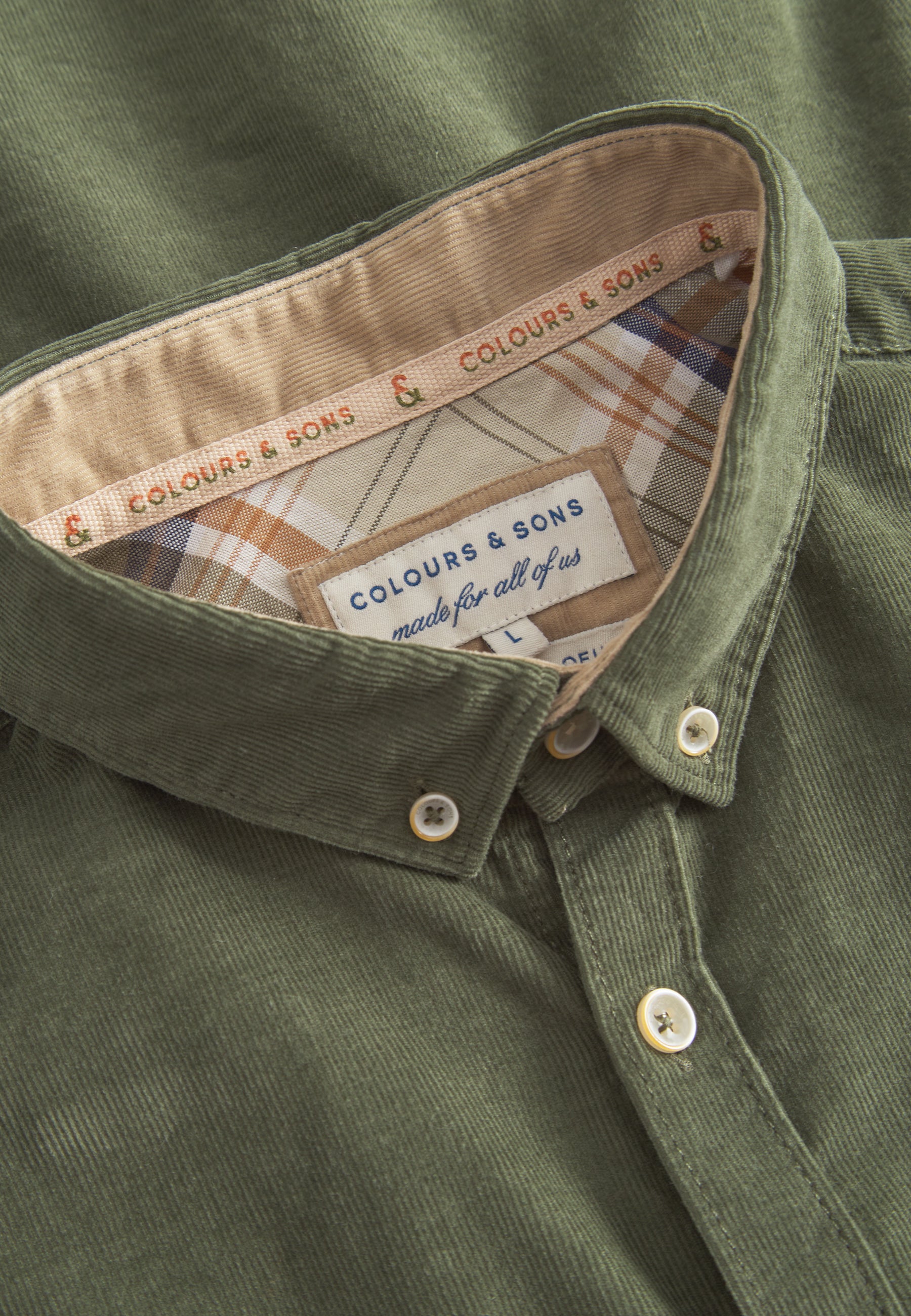 Shirt Corduroy in Clover Hemden Colours and Sons   