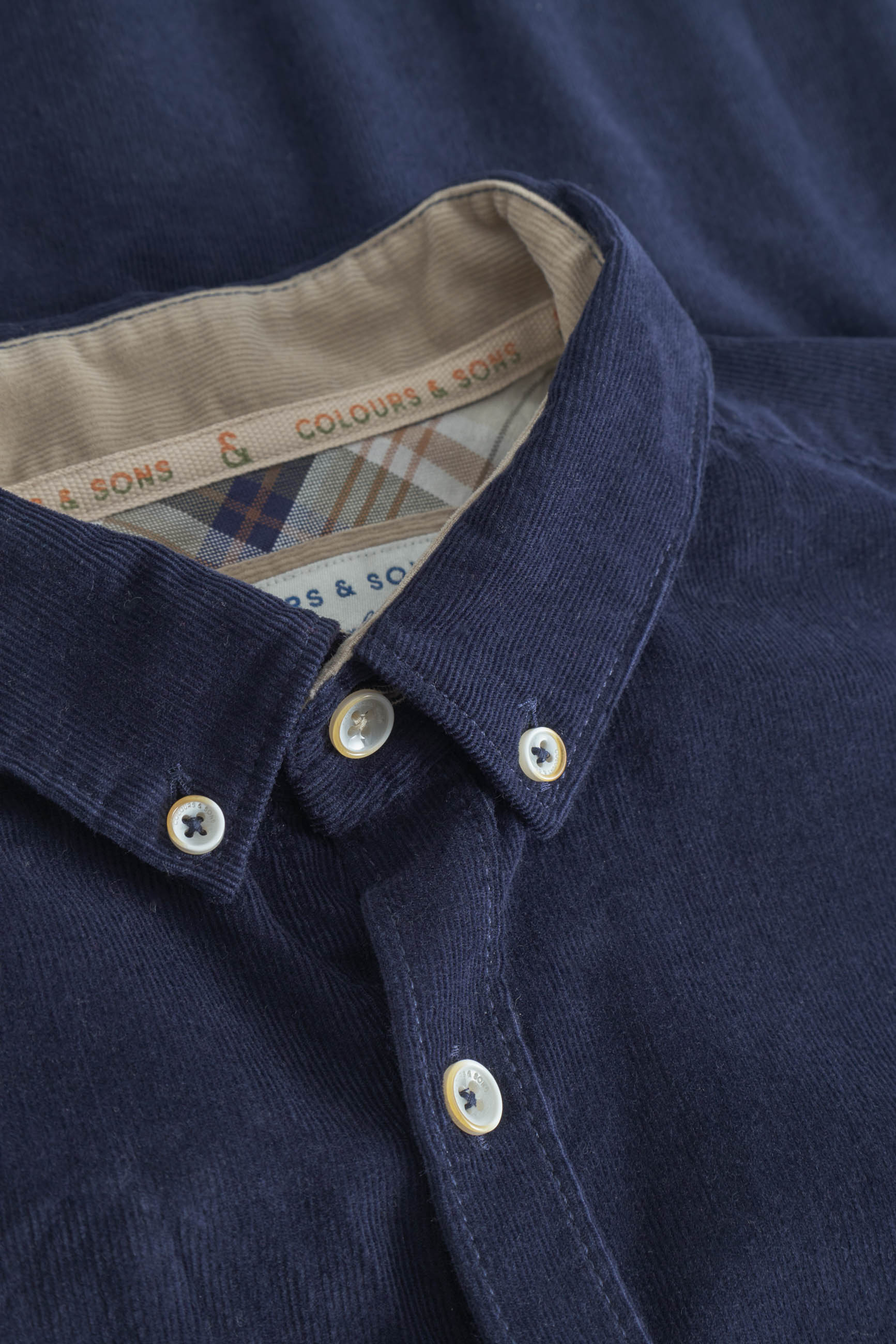 Shirt Corduroy in Navy Hemden Colours and Sons   