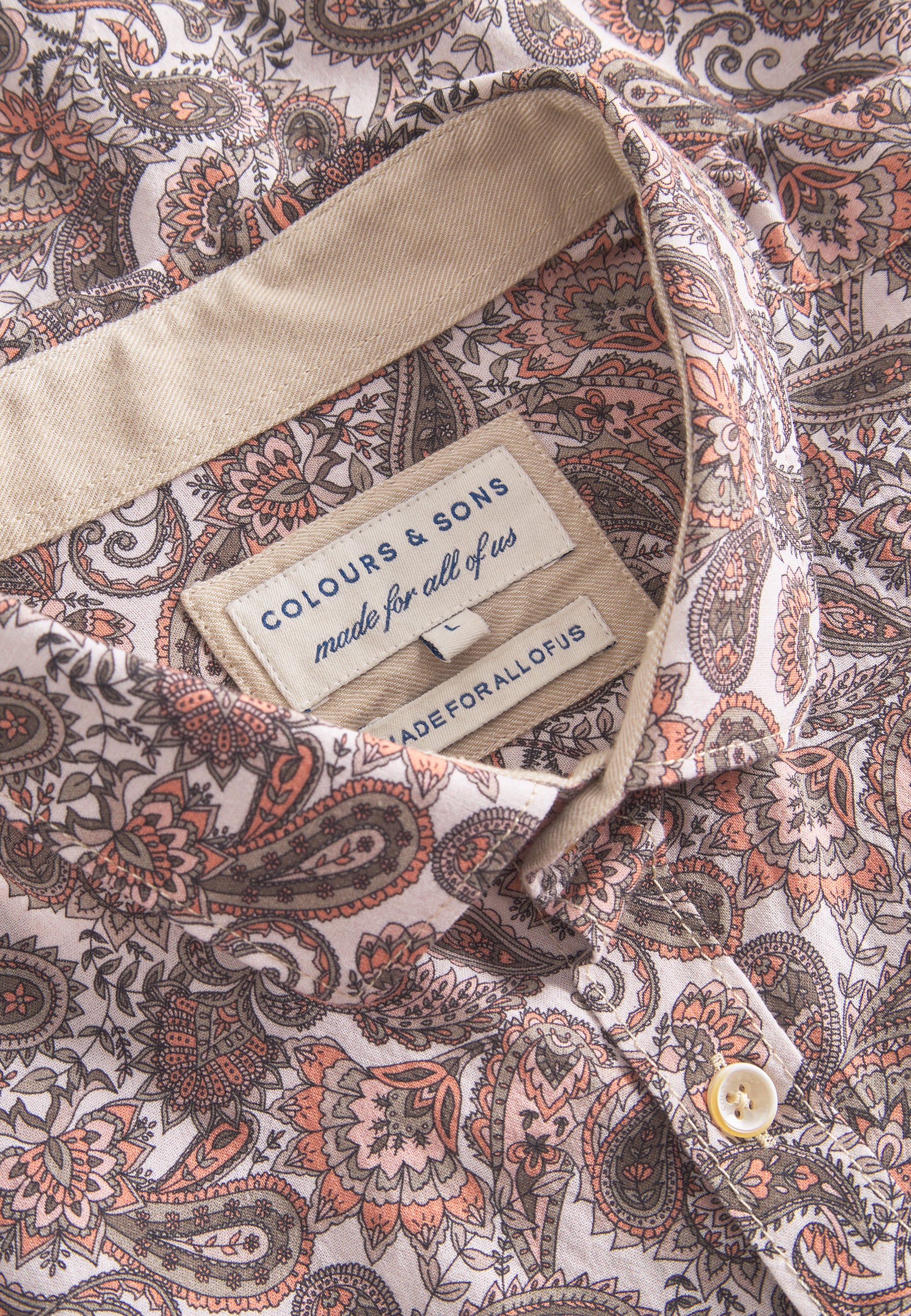 Shirt Printed in Mezcal Paisley Hemden Colours and Sons   