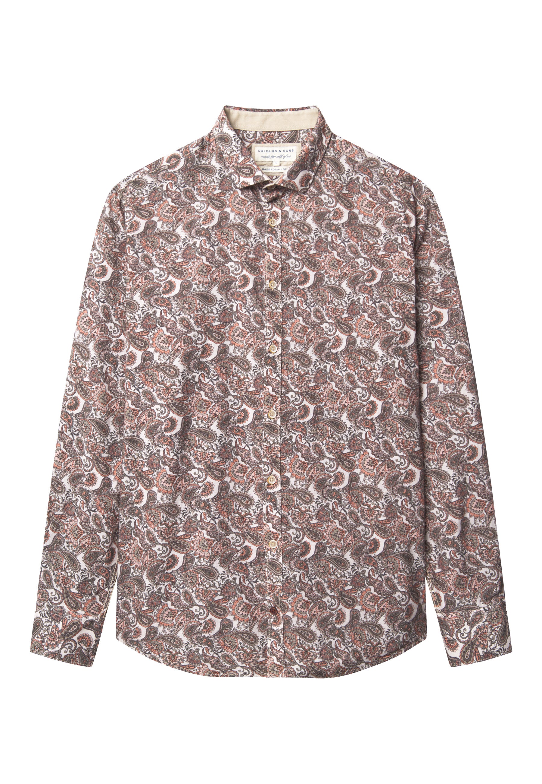 Shirt Printed in Mezcal Paisley Hemden Colours and Sons   