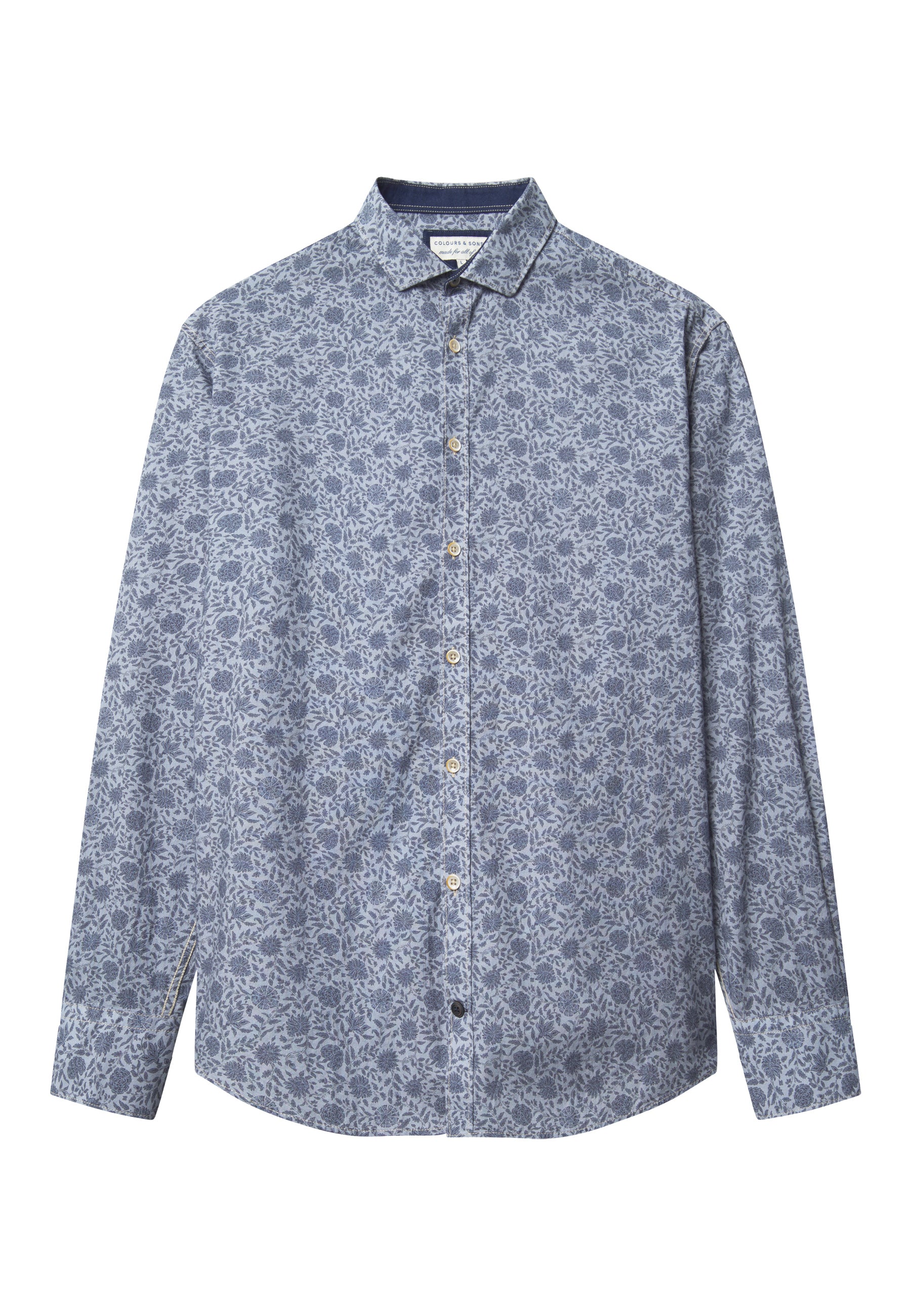 Shirt Printed in Horizon Flowers Hemden Colours and Sons   