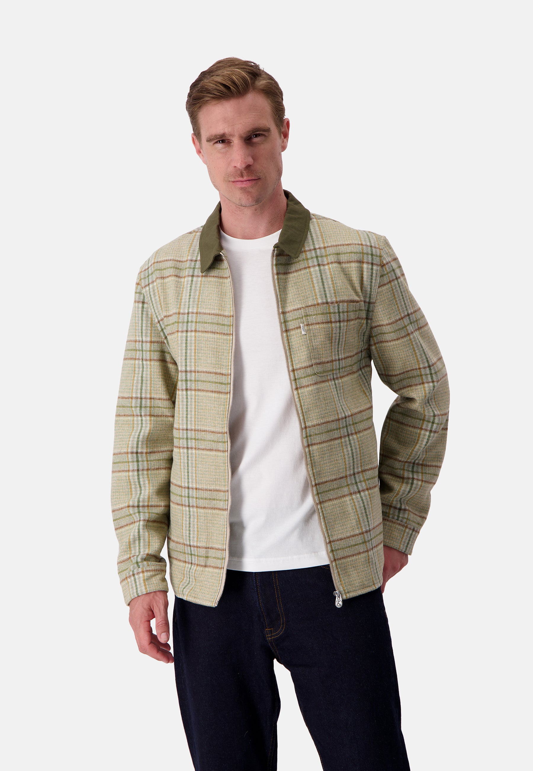 Overshirt Checked in Clover Check Jacken Colours and Sons   