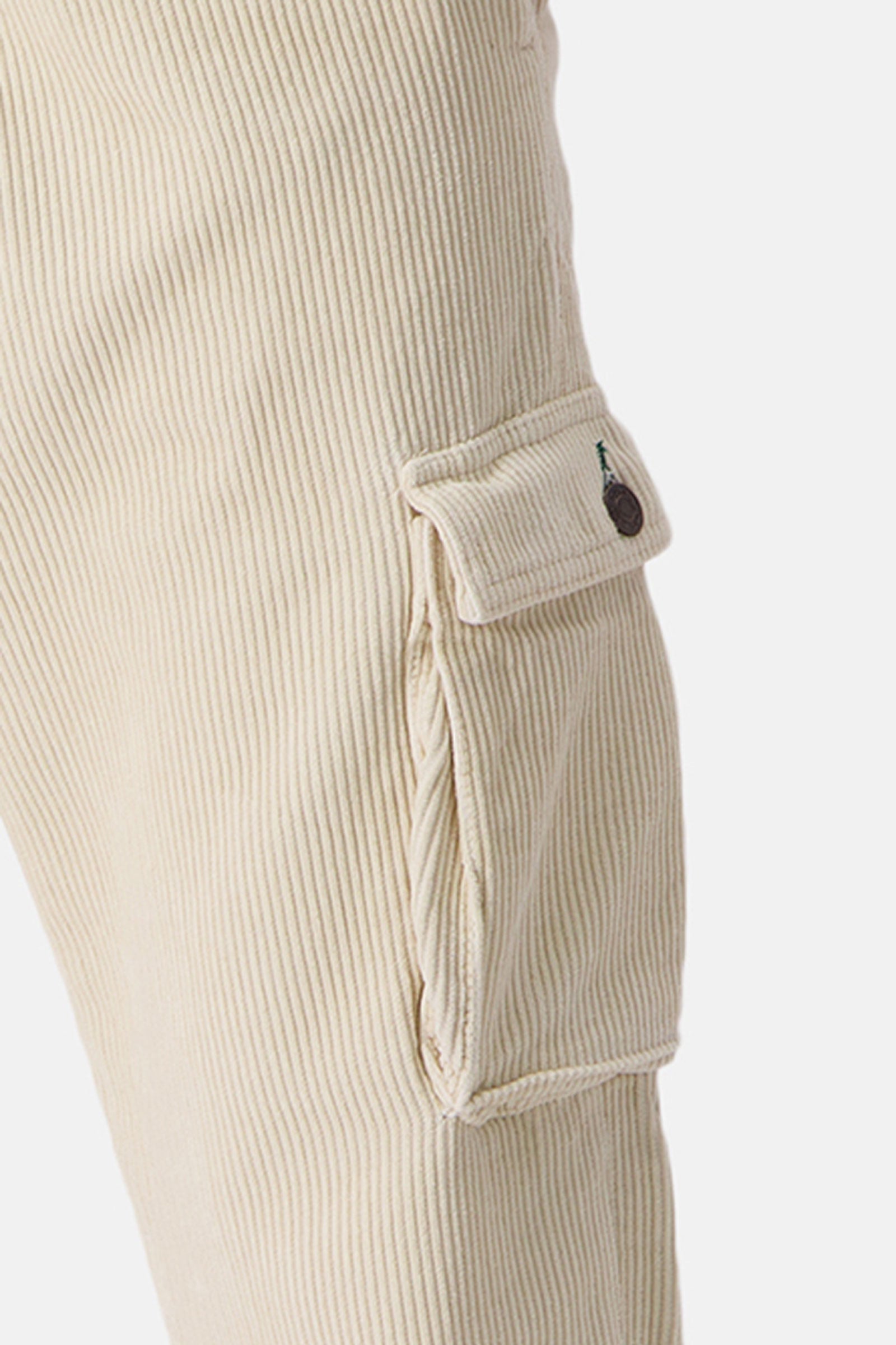 Cargo Corduroy Cropped in Offwhite Hosen Colours and Sons   