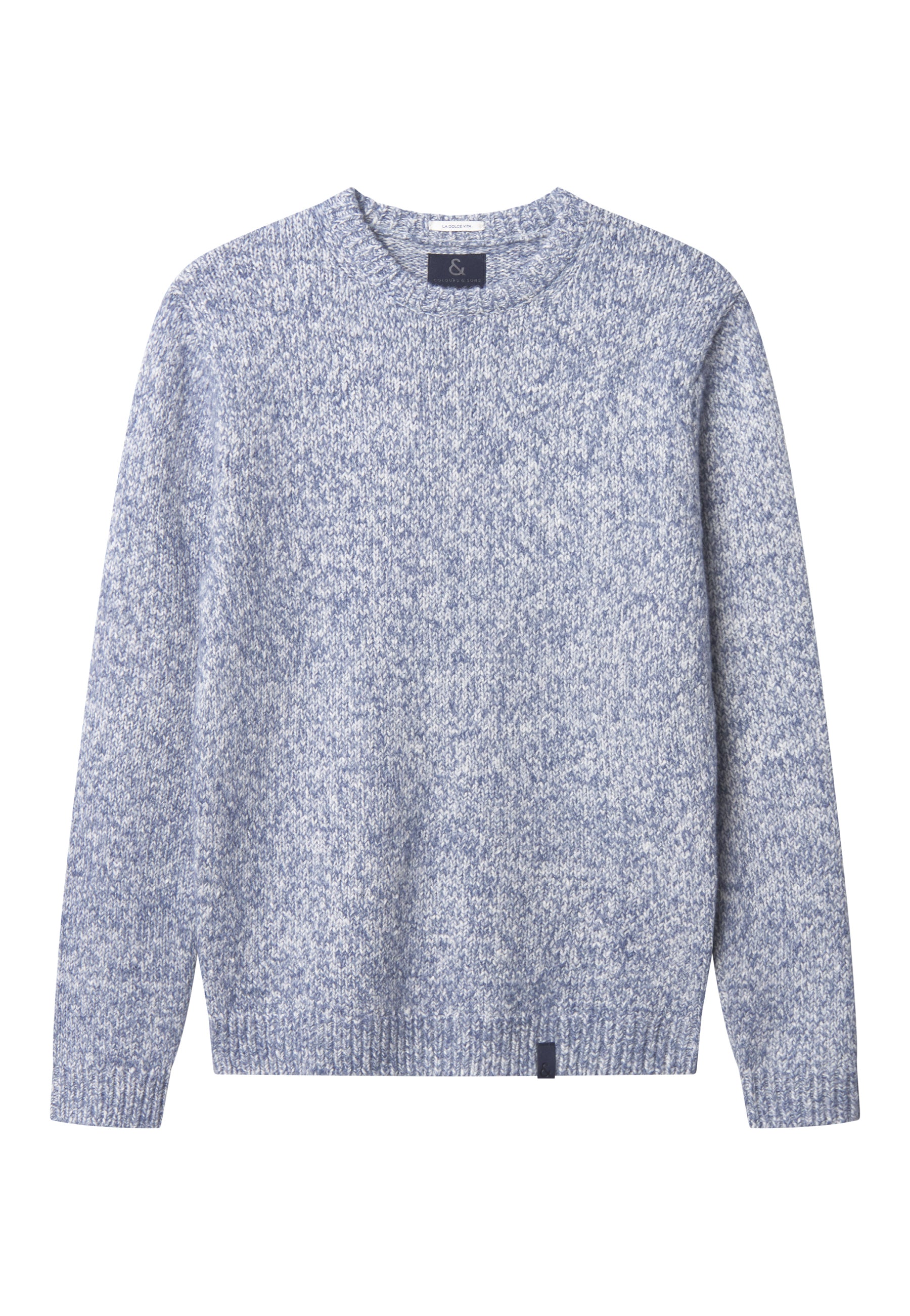 Roundneck-Marl in Stone Pullover Colours and Sons