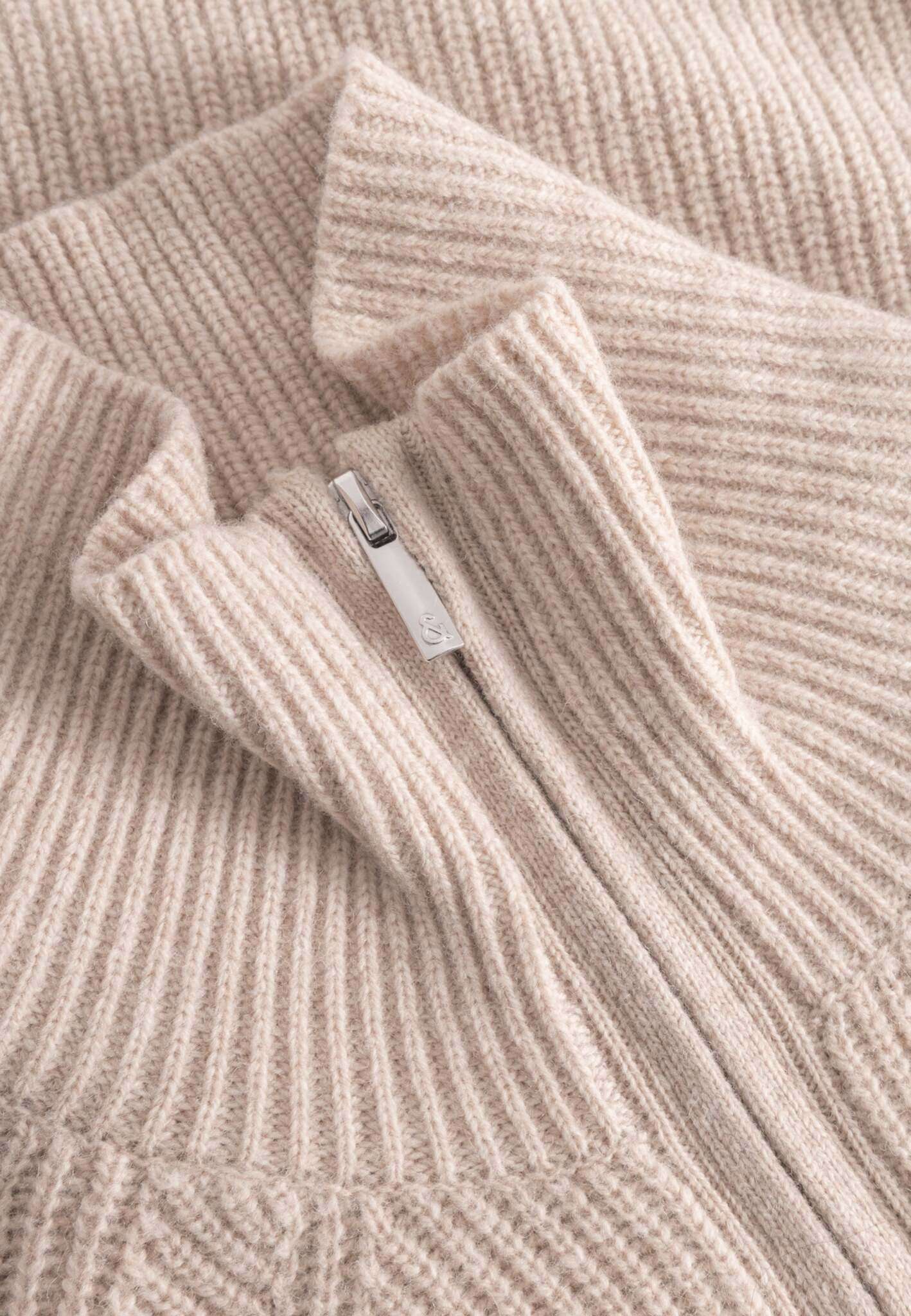 Half-Zip-Lambswool in Peanut Pullover Colours and Sons