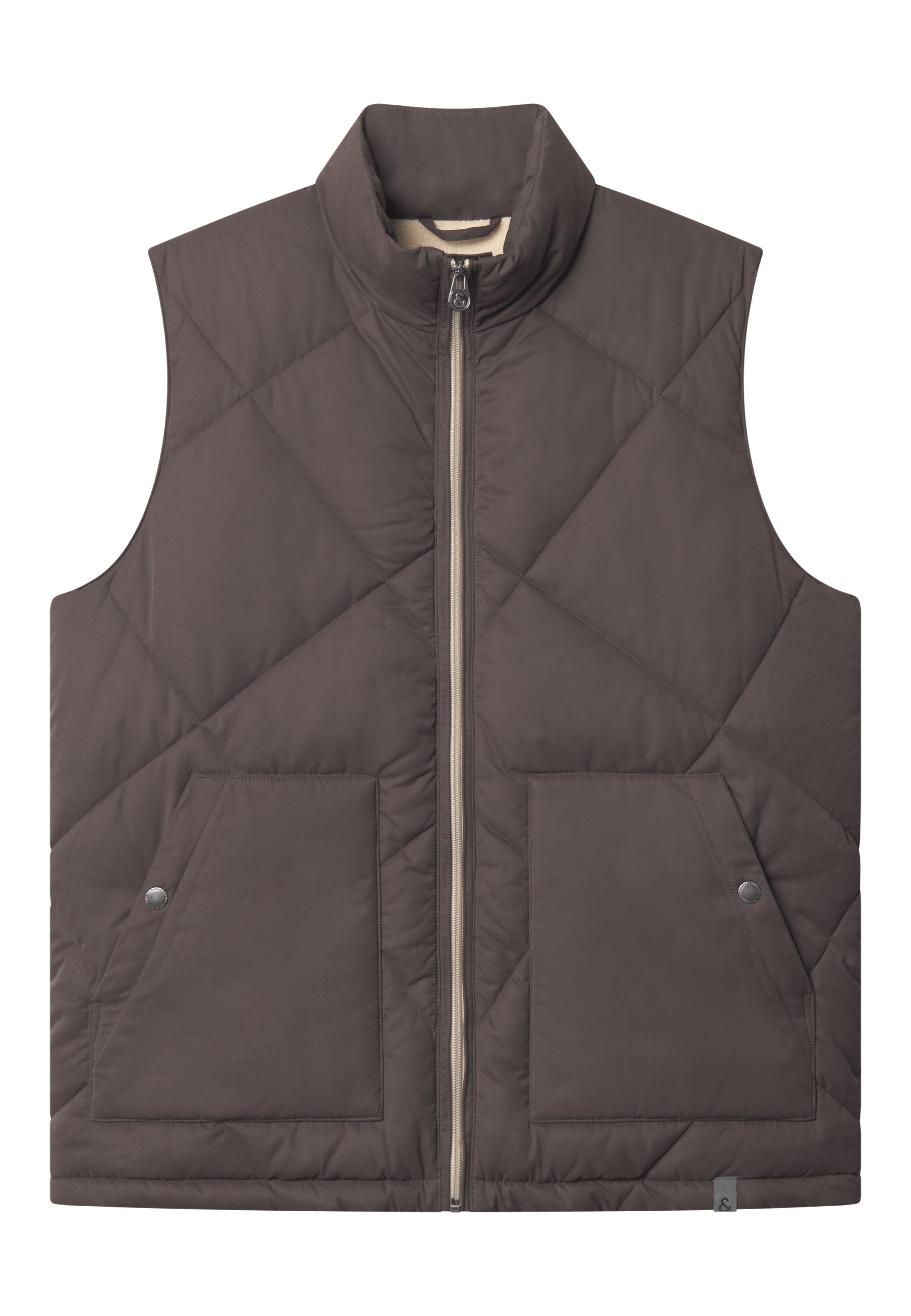 Vest Puffer Quilted in Lumber