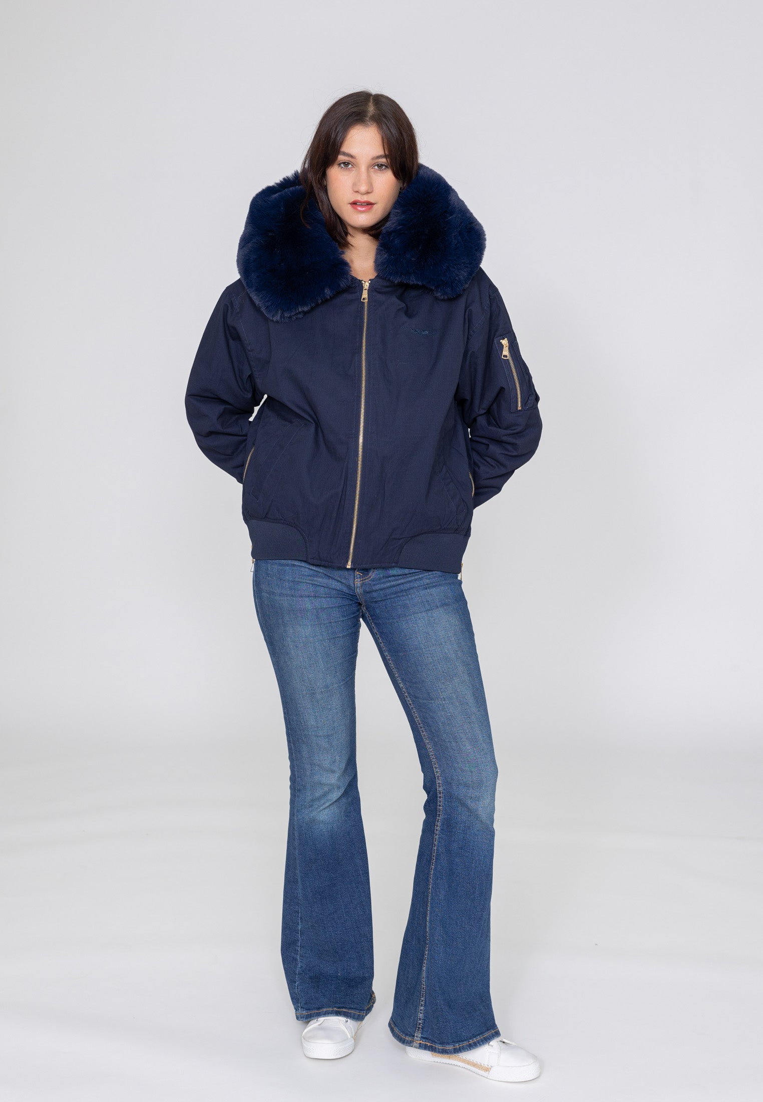 Ada W Bomberjacke in Navy Jacken Bombers Original   