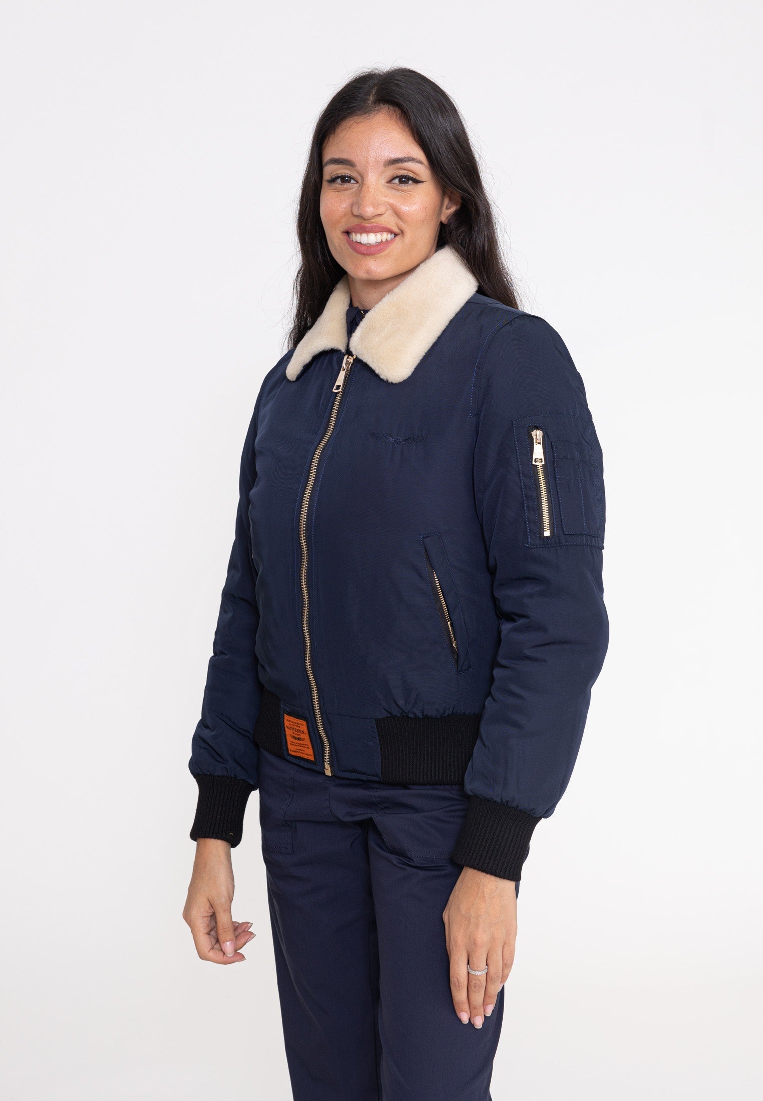 Barcelone W Bomberjacke in Navy Jacken Bombers Original   