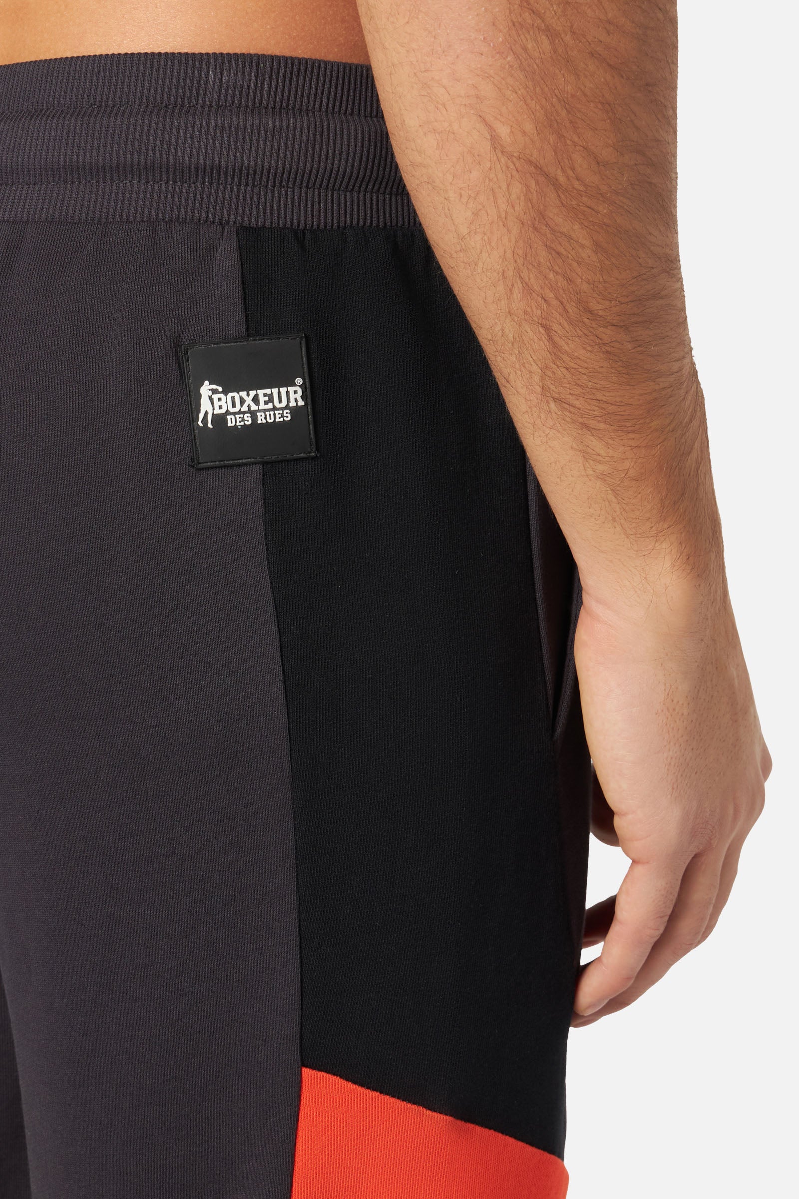 Short Pants with Inserts in Anthracite Shorts Boxeur des Rues   