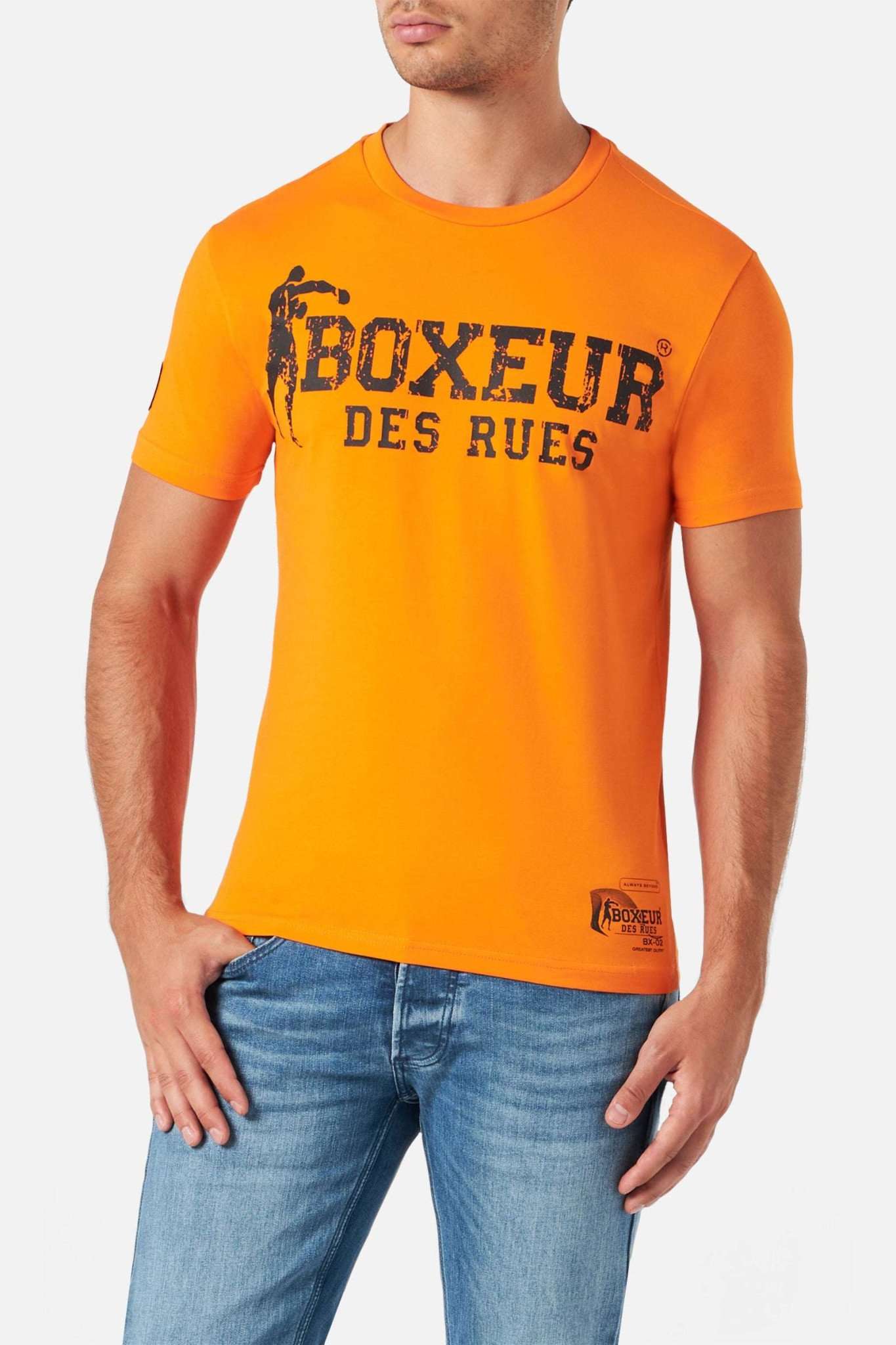 T Shirt Boxeur Street 2 in Orange Boxeur des Rues Schweiz