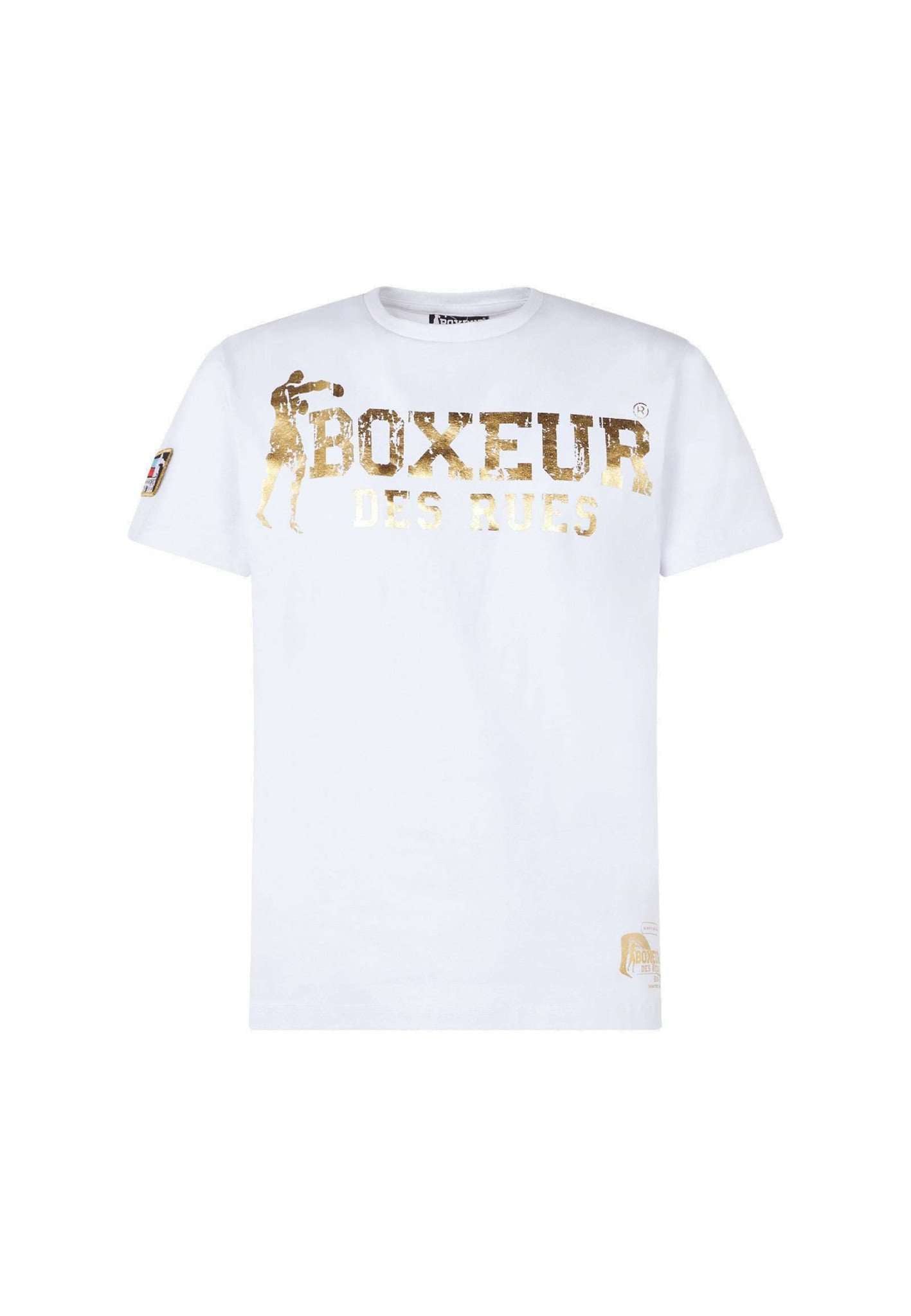 T-Shirt Boxeur Street 2 in White-Gold T-Shirts Boxeur des Rues   