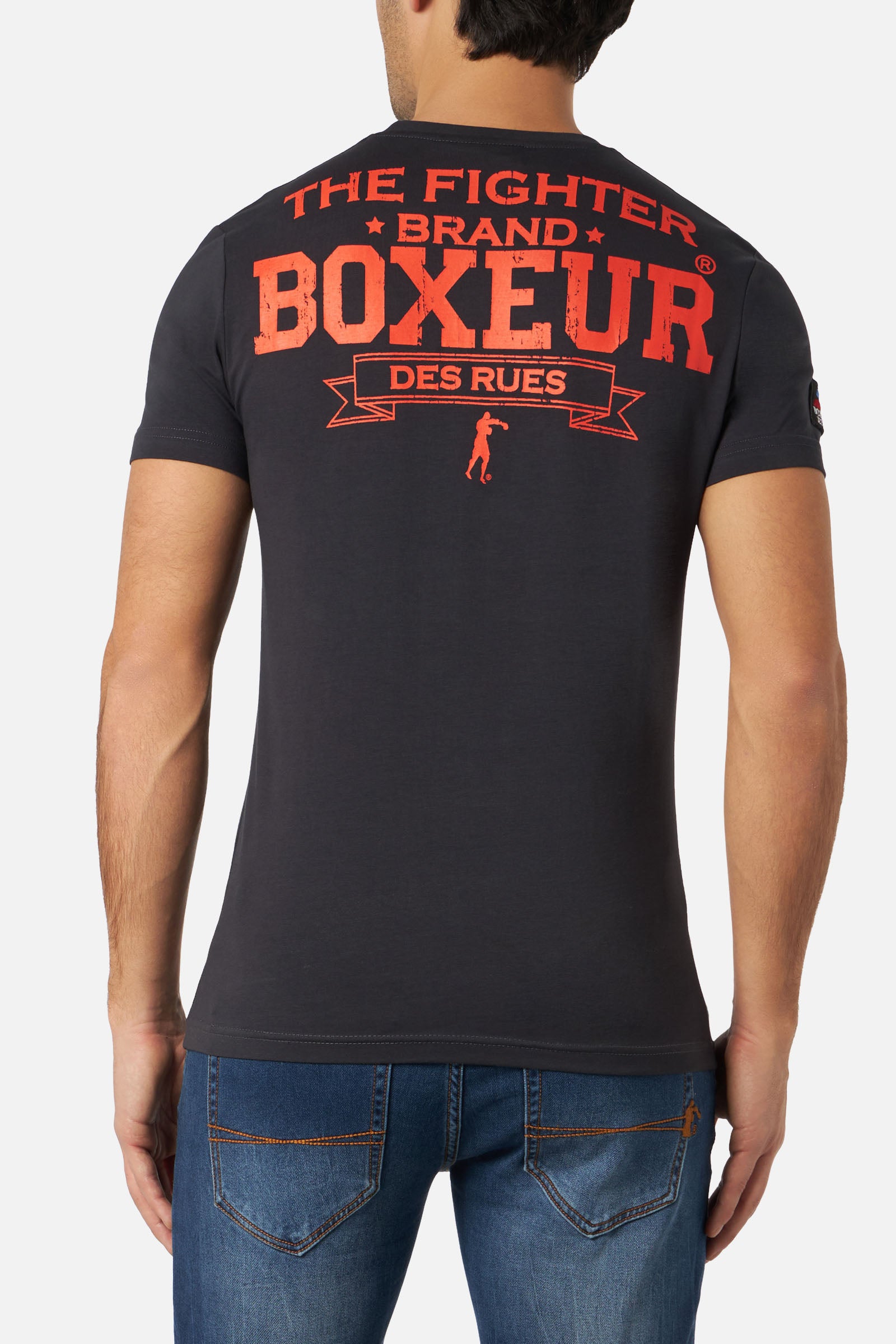 T-Shirt Boxeur Street 2 in Anthracite T-Shirts Boxeur des Rues   