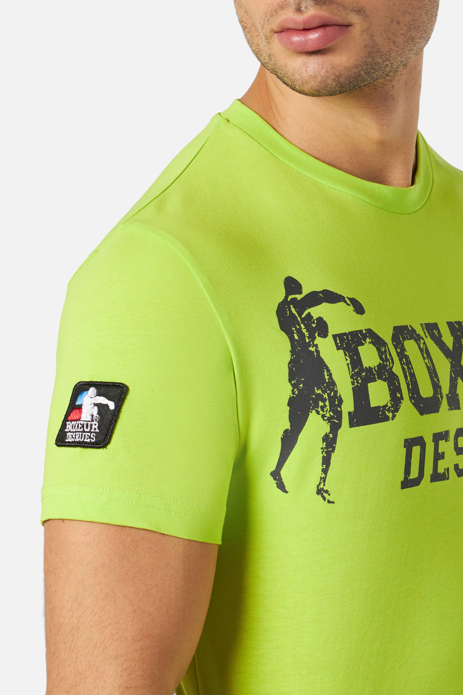 T-Shirt Boxeur Street 2 in Lime T-Shirts Boxeur des Rues   