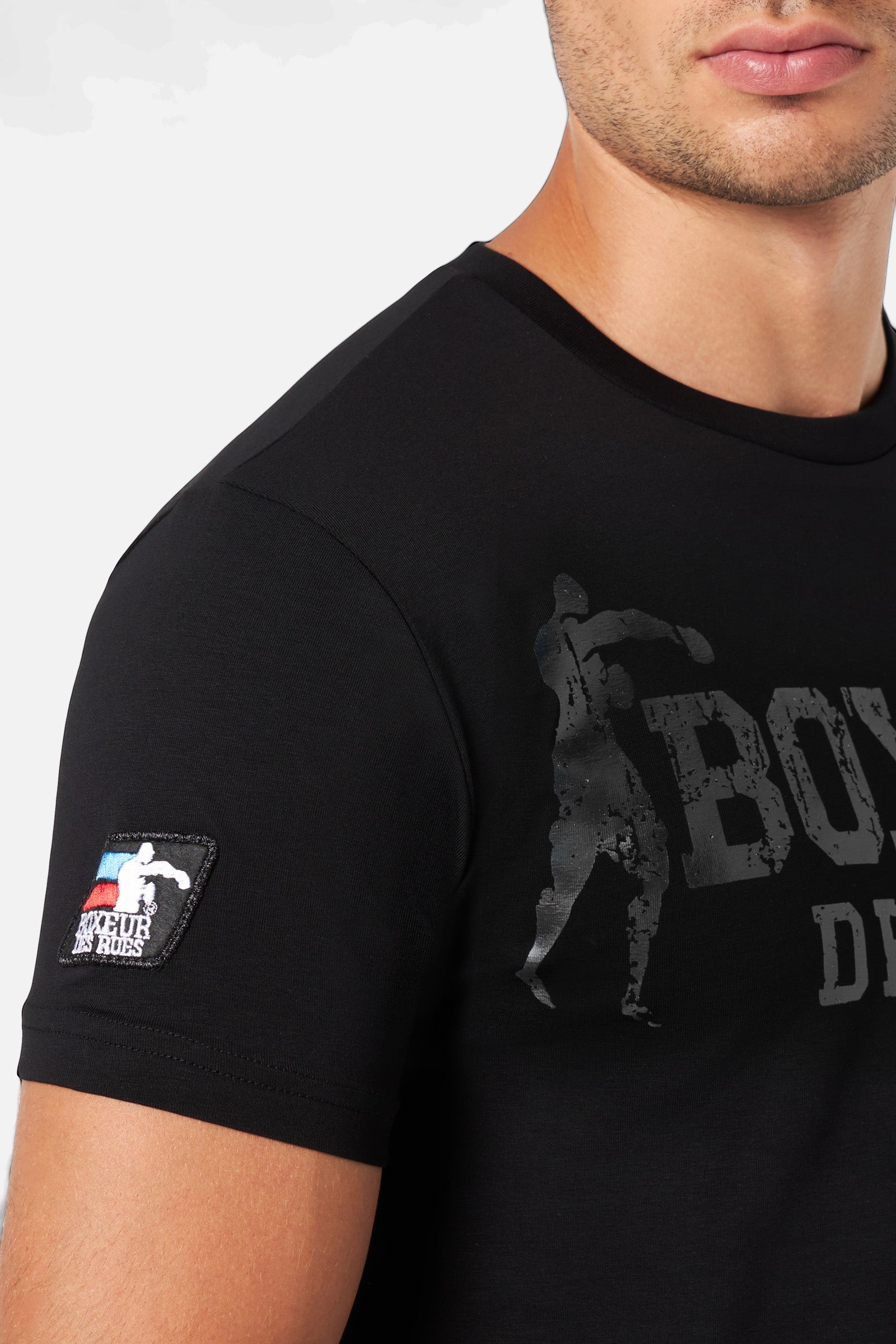 T-Shirt Boxeur Street 2 in Black-Titanium T-Shirts Boxeur des Rues