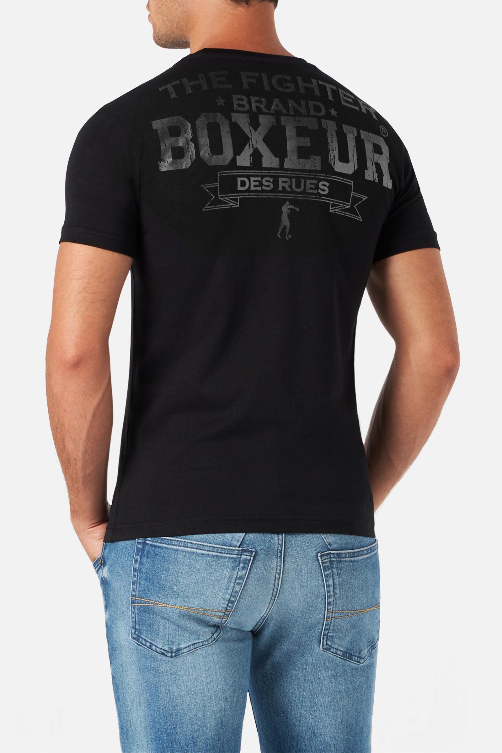 T-Shirt Boxeur Street 2 in Black-Titanium T-Shirts Boxeur des Rues