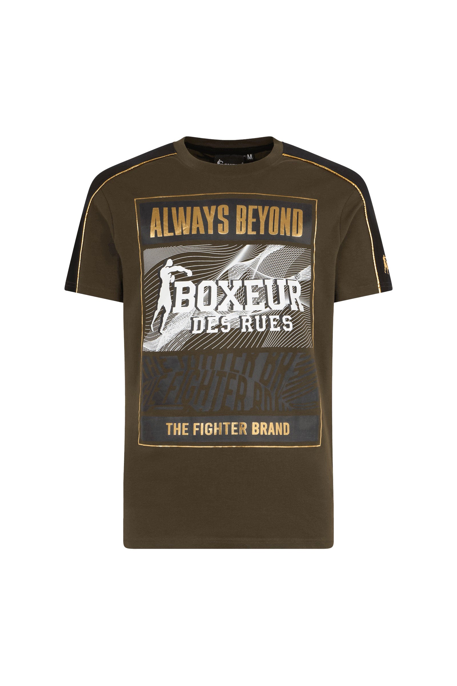 Regular T-Shirt with Print in Army T-Shirts Boxeur des Rues   