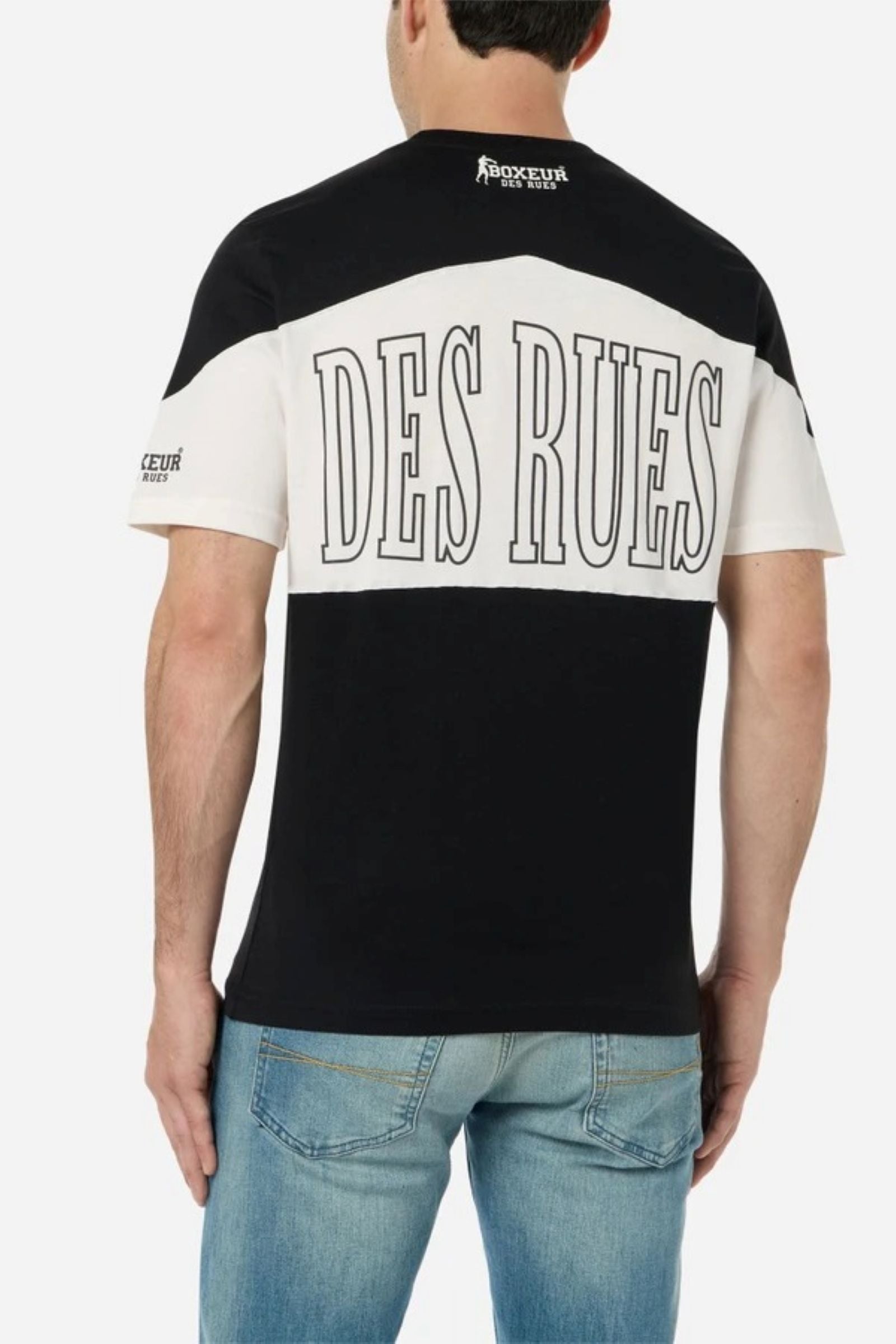Challenge Colour Block T-Shirt in Black T-Shirts Boxeur des Rues