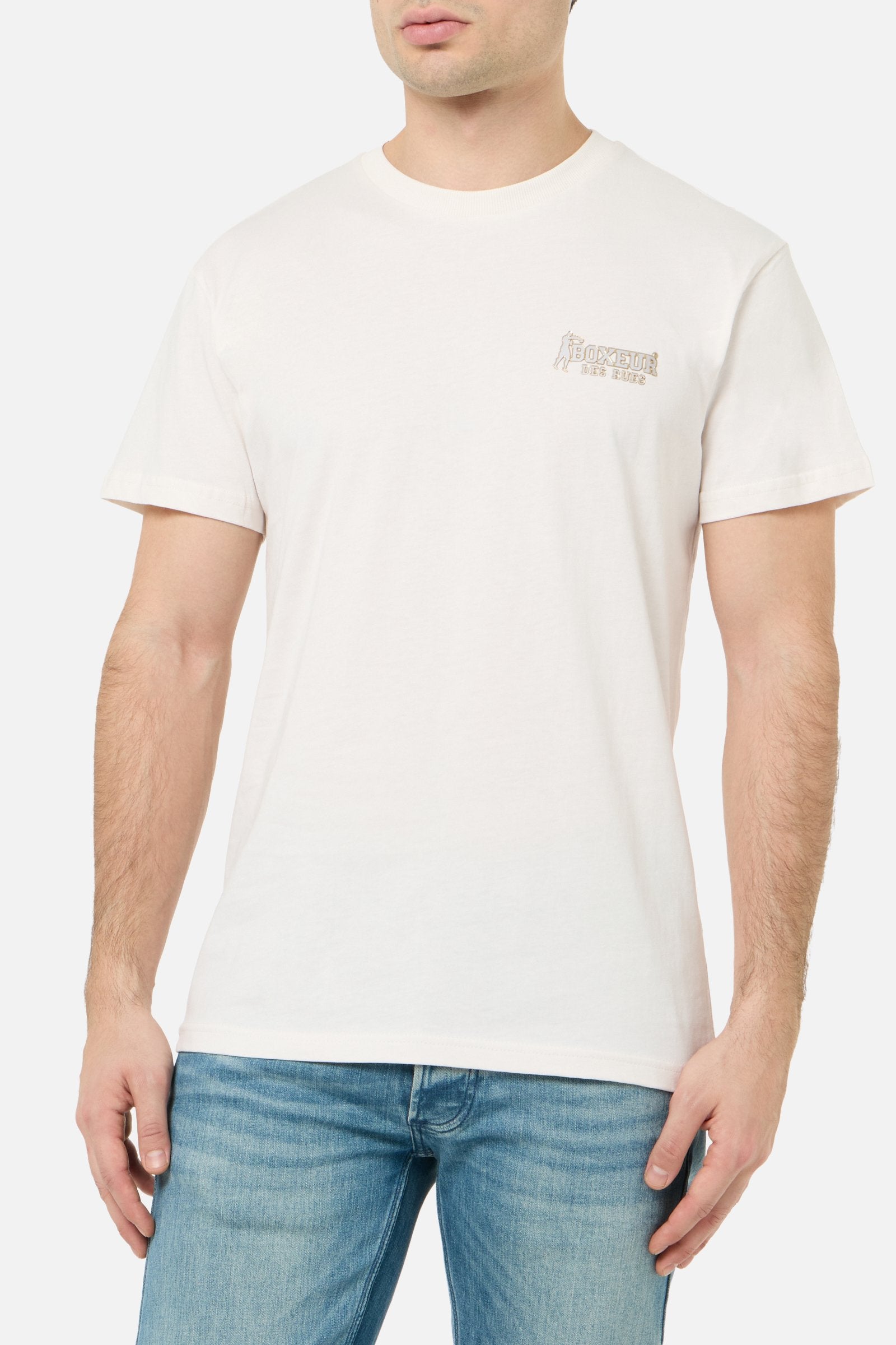 Basic Round Neck T-Shirt in Butter T-Shirts Boxeur des Rues