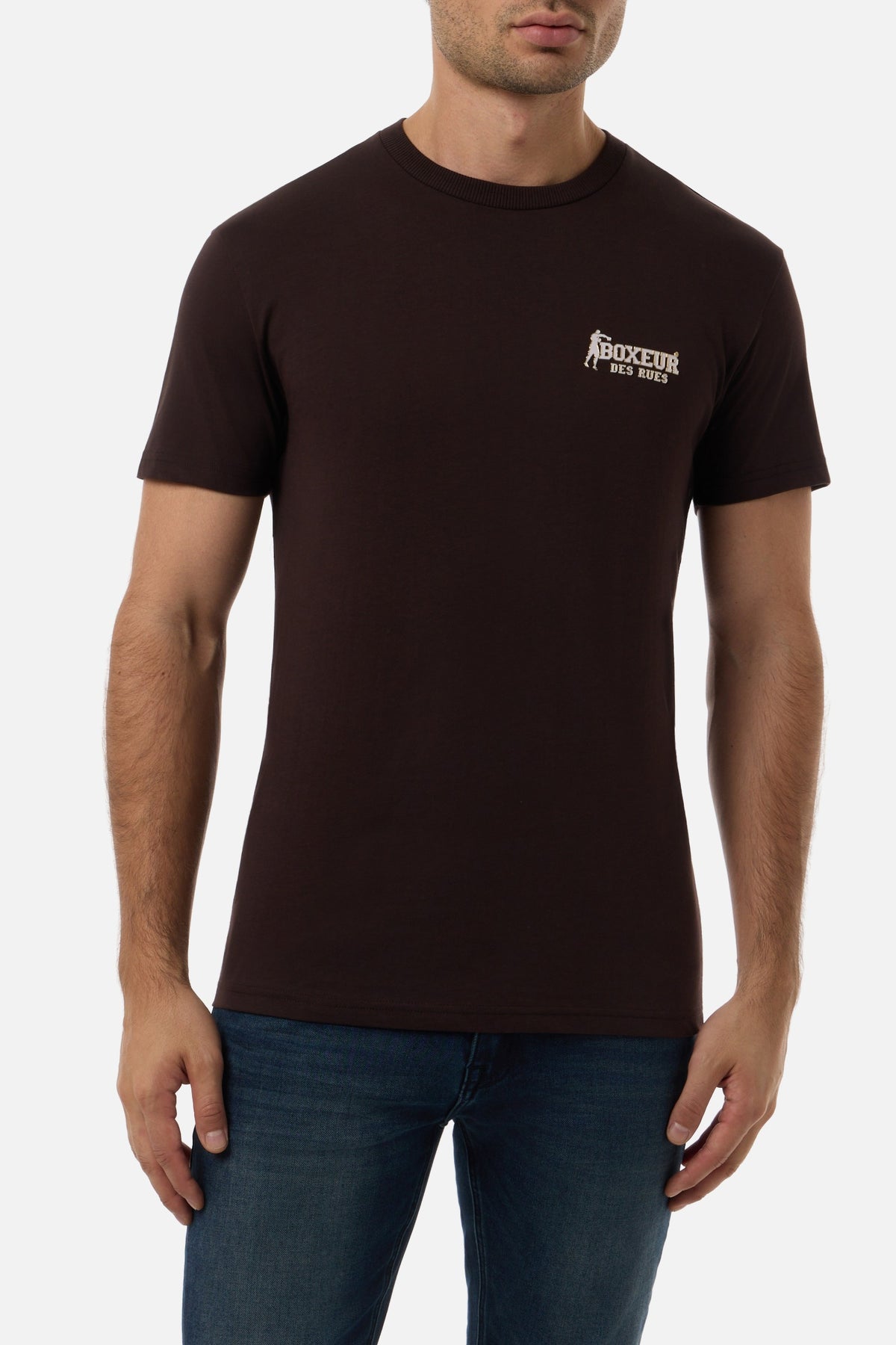 T-Shirt Basic Round Neck in Chocolate Fondant T-Shirts Boxeur des Rues