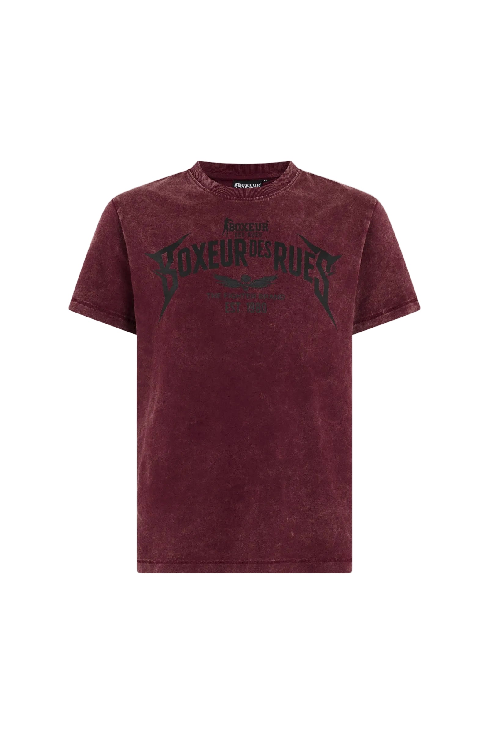 Graphic T-Shirt in Bordeaux Acid T-Shirts Boxeur des Rues