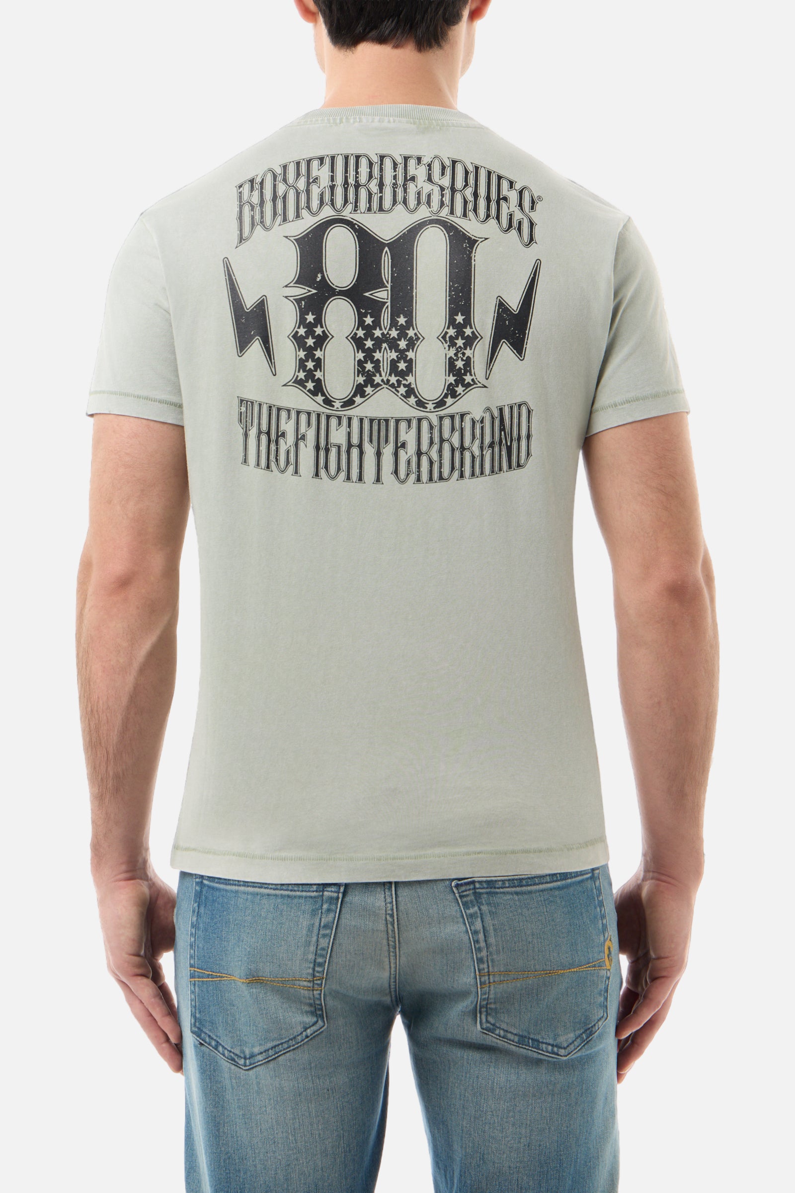 Graphic T-Shirt in Sage Acid T-Shirts Boxeur des Rues