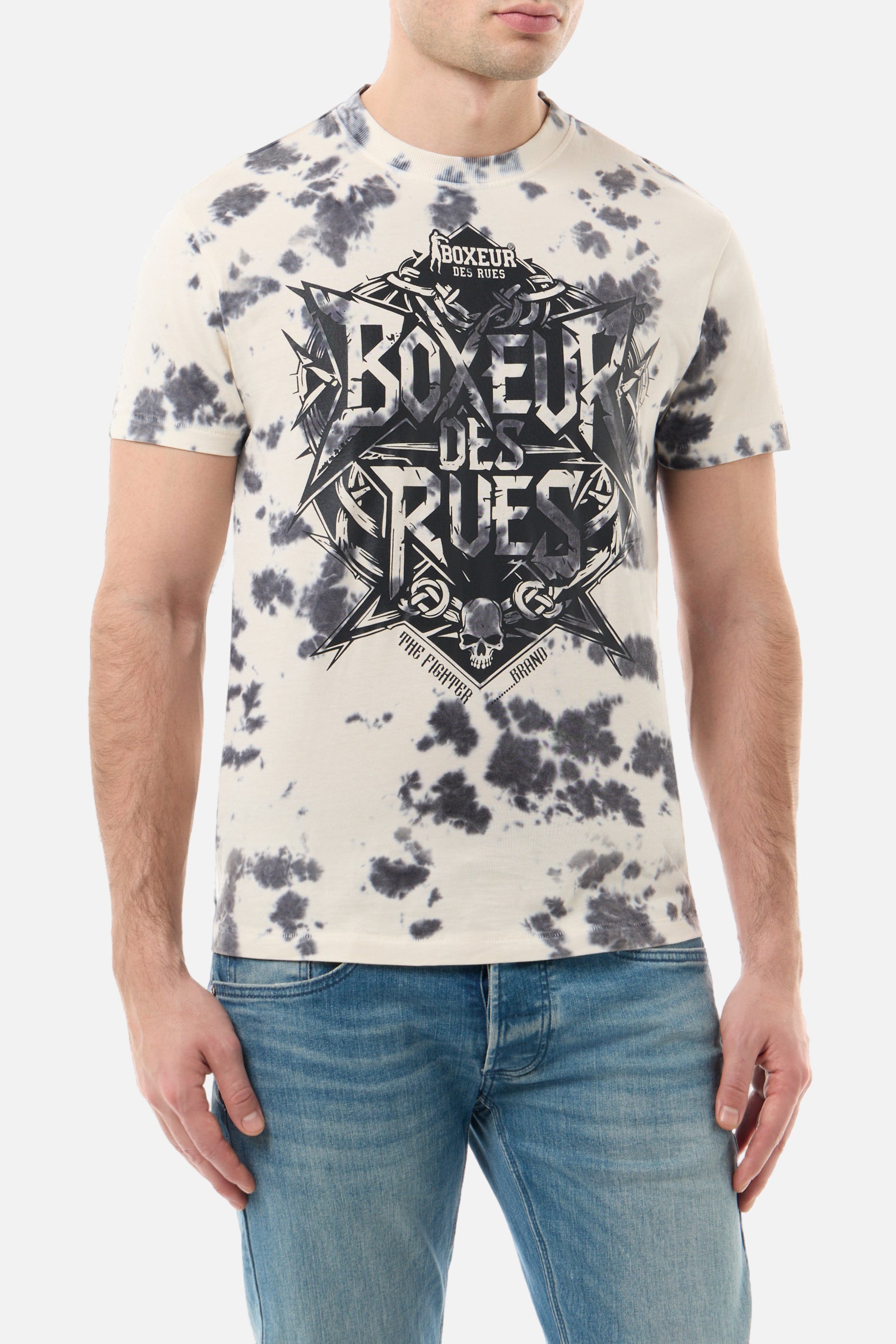 Graphic T-Shirt in Butter Acid T-Shirts Boxeur des Rues