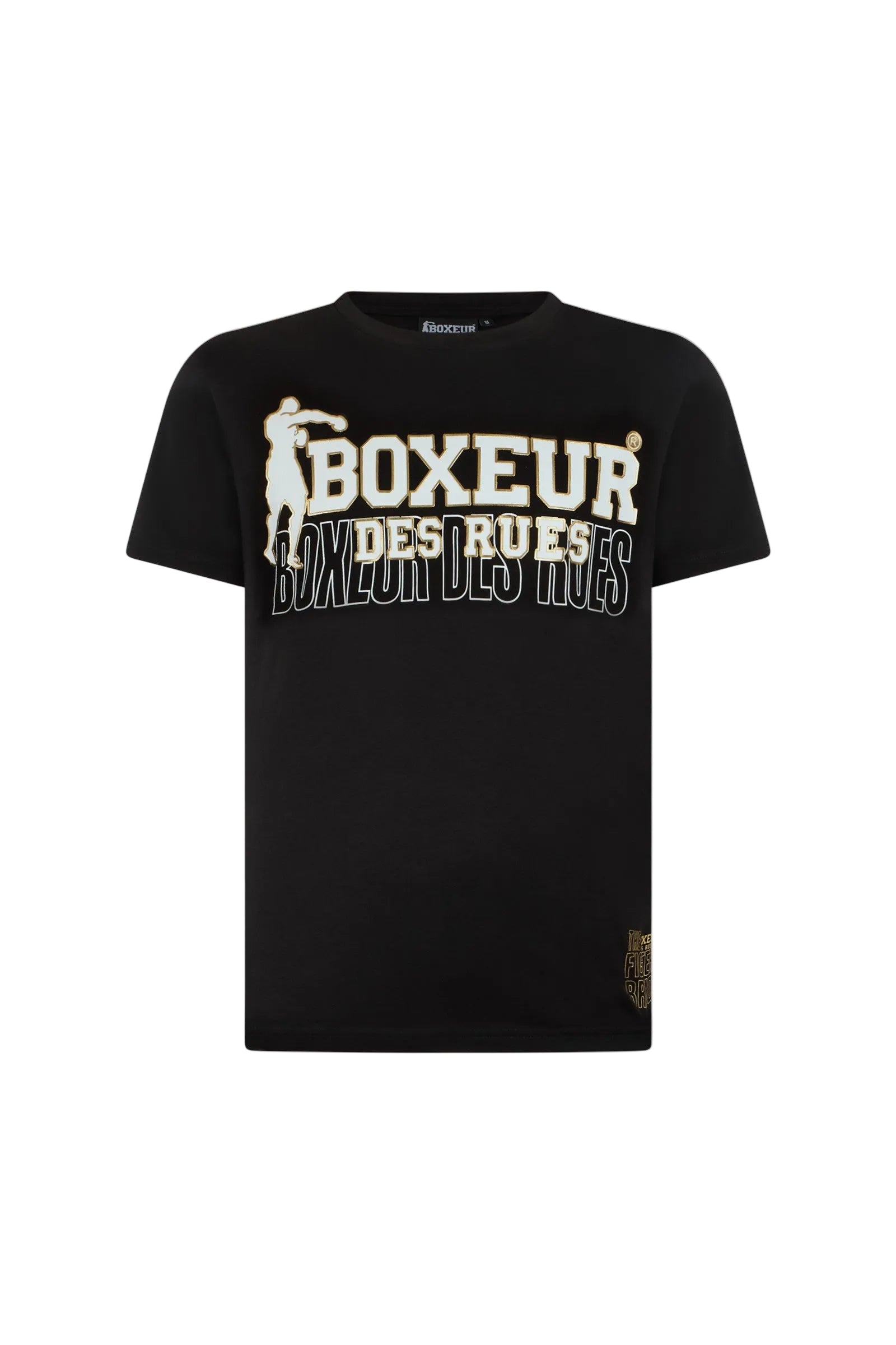 New Iconic Logo T-Shirt in Black-Gold T-Shirts Boxeur des Rues