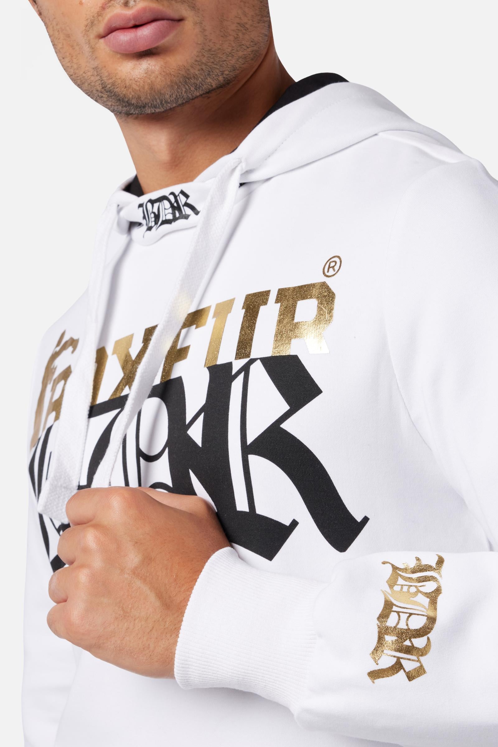 Front Graphic Logo Hoodie in White Sweatshirts Boxeur des Rues   