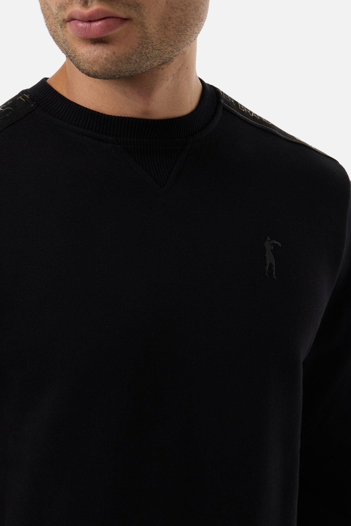 Sweatshirt Basic Round Neck in Black Sweatshirts Boxeur des Rues