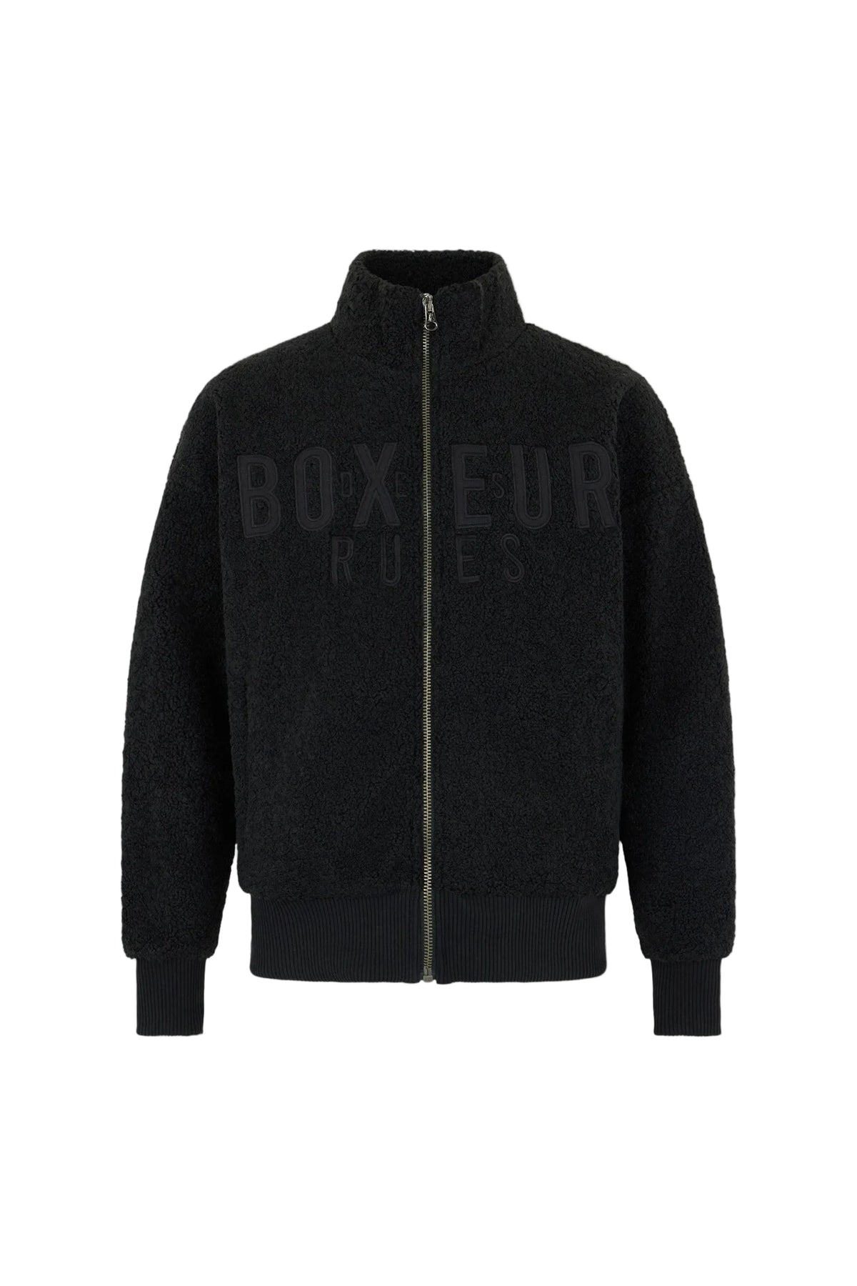 Sherpajacke Embroidered in Black Sweatjacken Boxeur des Rues