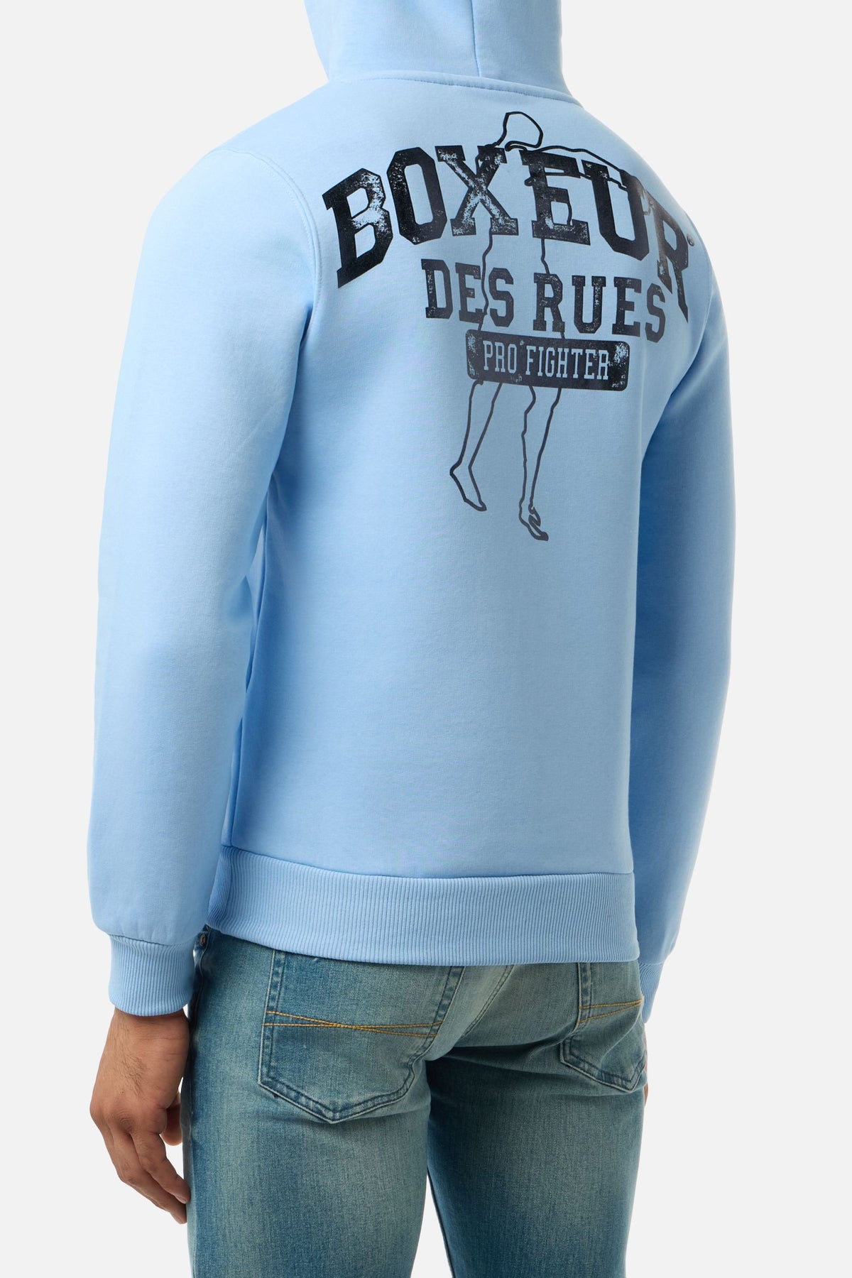 Sweatjacke Hooded Full Zip in Artic Halo Sweatjacken Boxeur des Rues