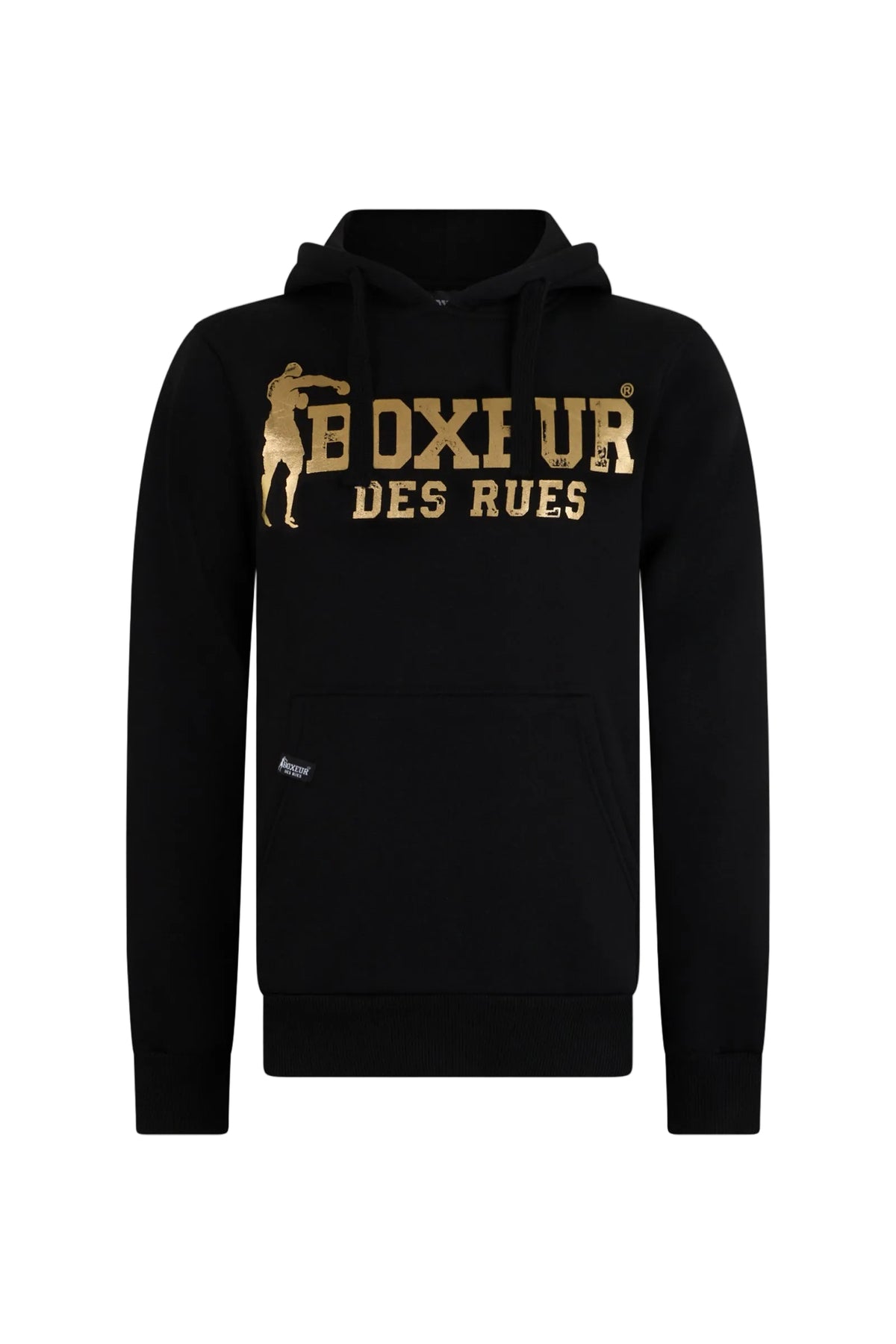 Sweatjacke Hooded Full Zip in Black-Gold Sweatjacken Boxeur des Rues